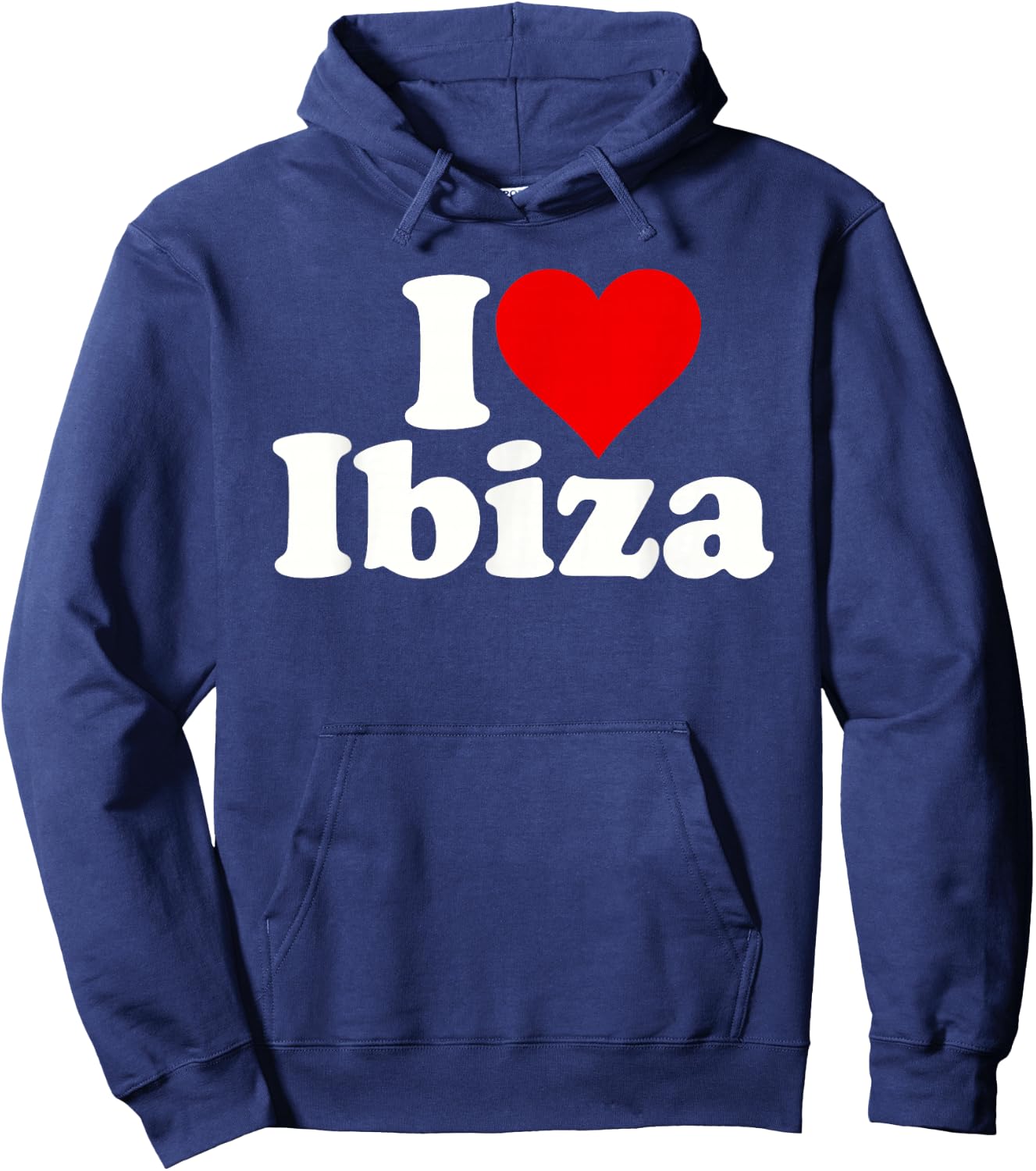 I Love Heart Ibiza Spain Balearic Islands Hoodie - Hoodie | Navy