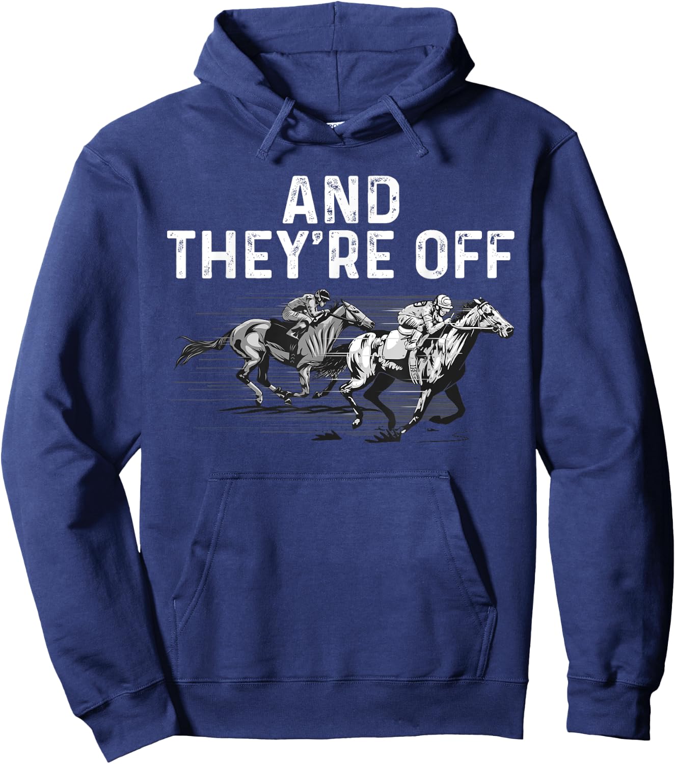 Funny Horse Racing Design Women Kid Horse Race Lover Hoodie - Hoodie | Navy