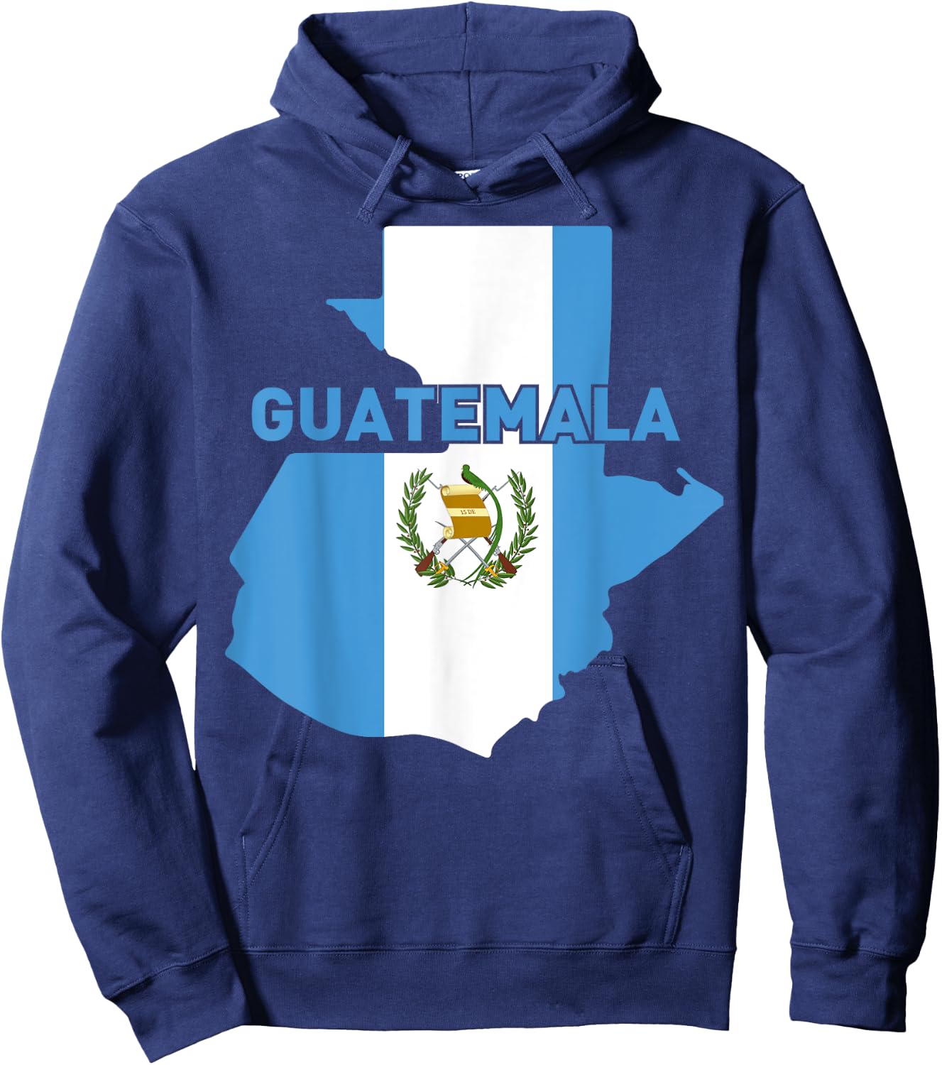 Proud Family and Patriotic Flag of Country Guatemala Hoodie - Hoodie | Navy