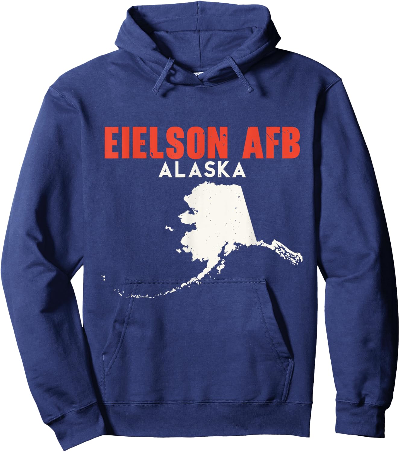 Eielson AFB Alaska USA State America Travel Alaskan Hoodie - Hoodie | Navy