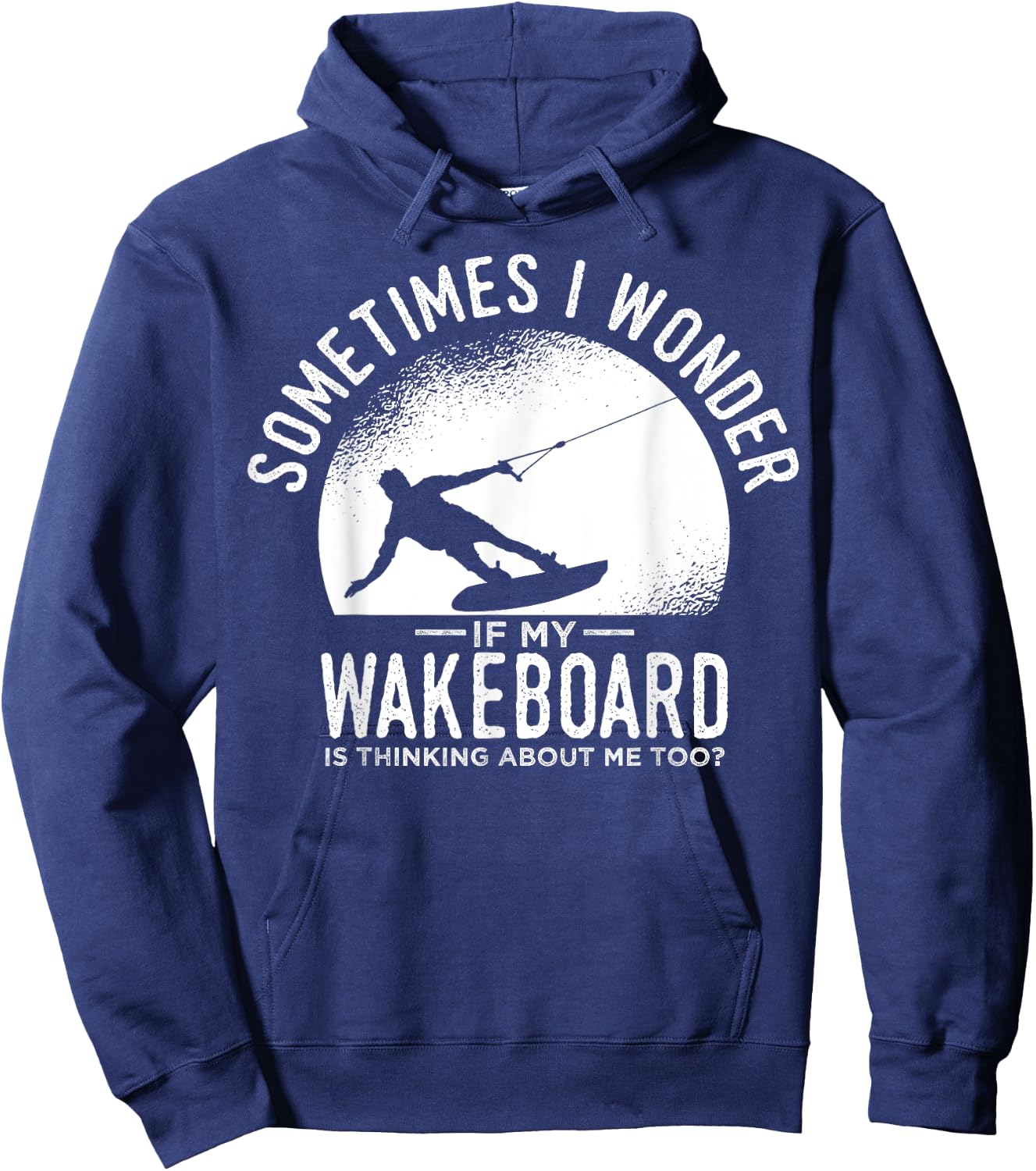 Wakeboarding Waterskiing Wakeboard Wakesurfing Water Sport Hoodie - Hoodie | Navy