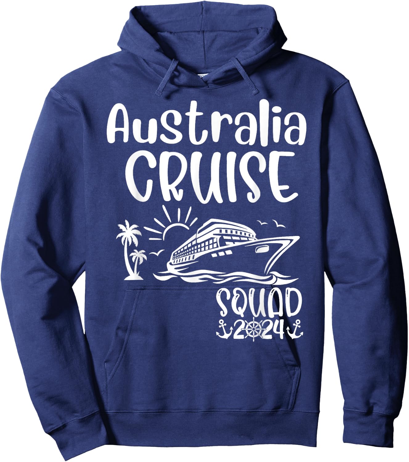 Australia Cruise Squad 2024 Australia Holiday Family Matchin Hoodie - Hoodie | Navy