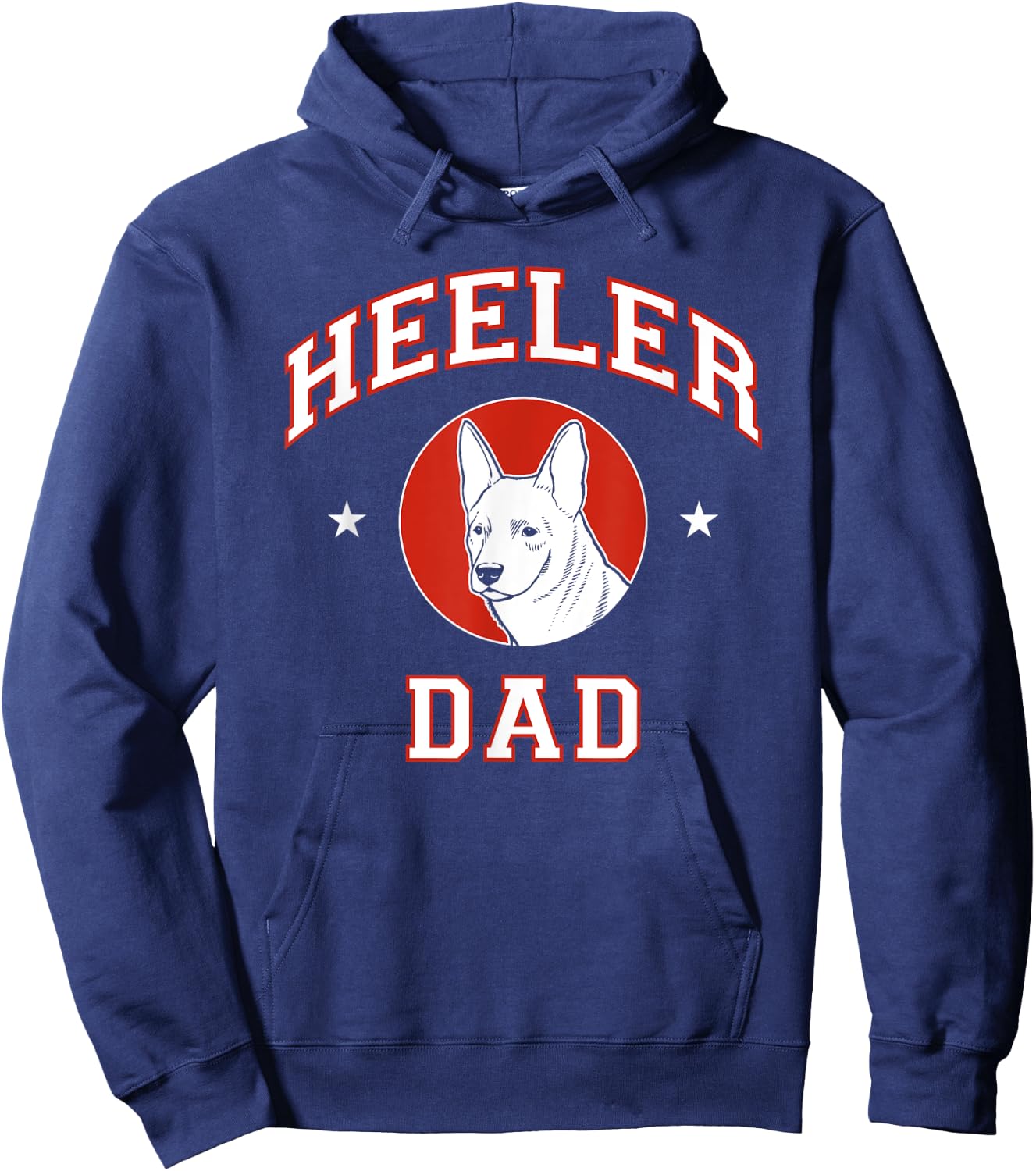 Australian Cattle Dog Dad Heeler Dog Father Women Girls Kids Hoodie - Hoodie | Navy