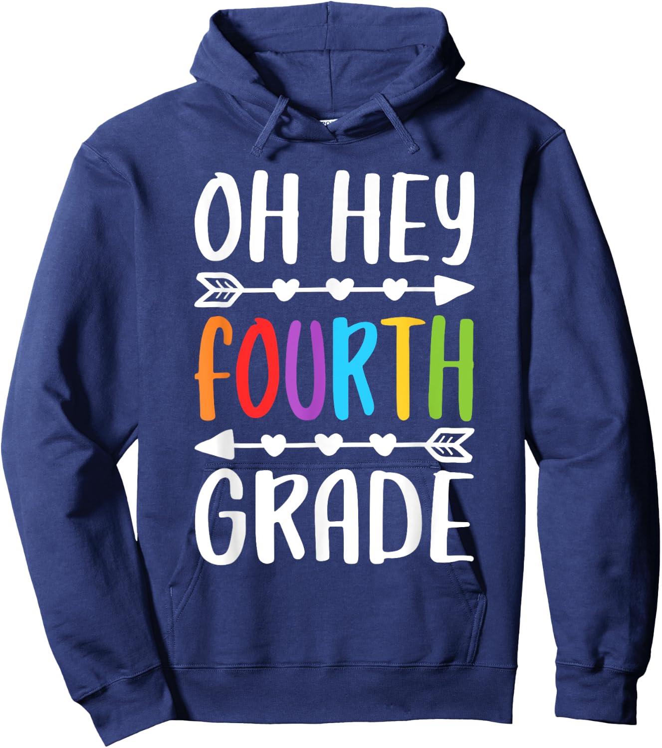 Oh Hey Fourth Grade Shirt 4th Grade Boy Girl Student Teacher Hoodie - Hoodie | Navy