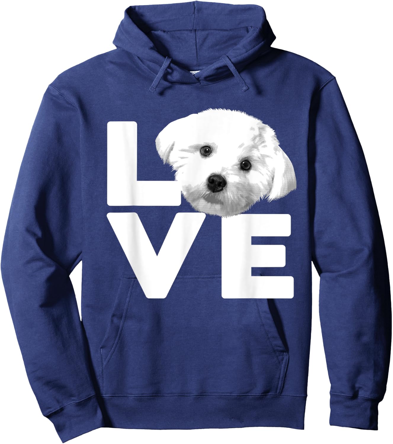 Funny Maltese Women Dog Lover Groomer Owner Puppy Hoodie - Hoodie | Navy