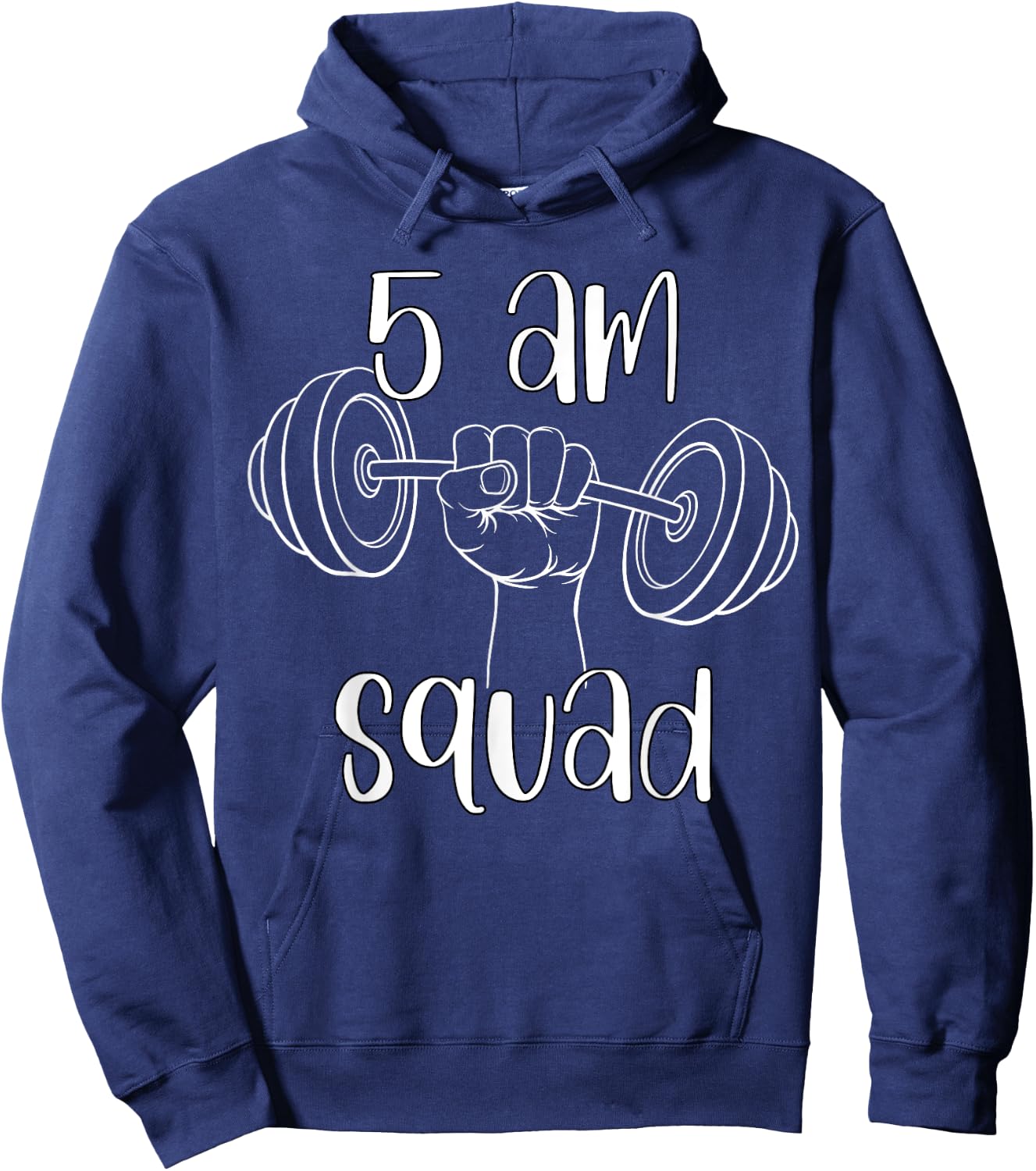 5 AM Squad | Funny Gym Workout Quote Apparel Hoodie - Hoodie | Navy