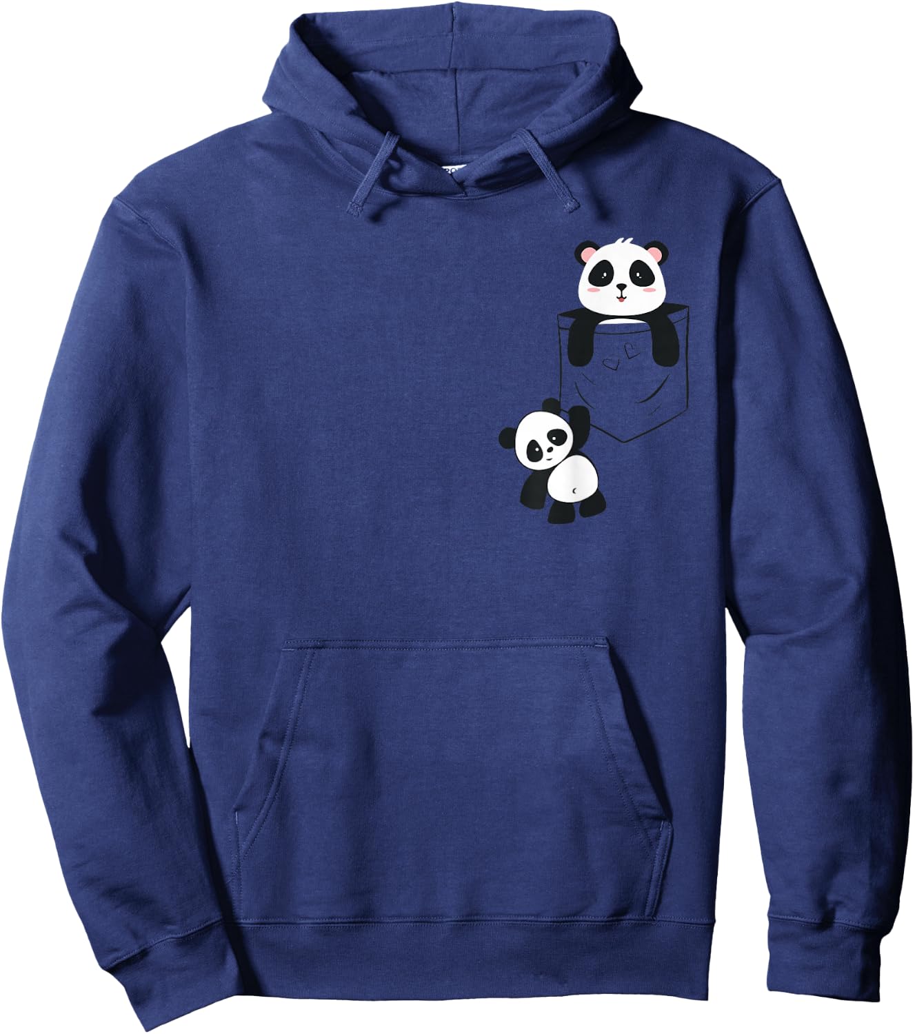 Cute Pandas in the Bag Funny Panda Lovers Baby Animal Hoodie - Hoodie | Navy