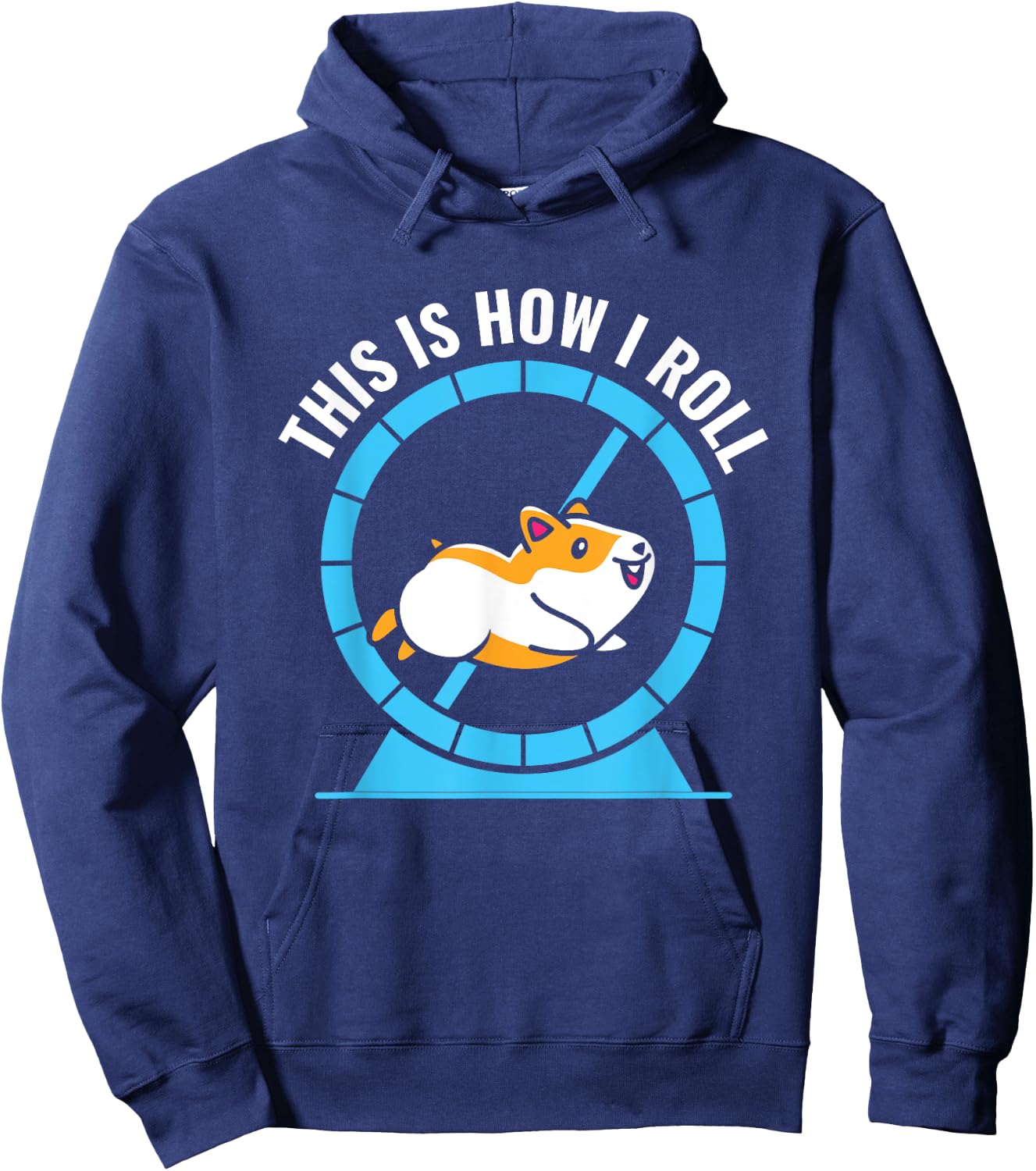 This Is How I Roll Cute Hamster Pet Lovers Hamster Lover Hoodie - Hoodie | Navy