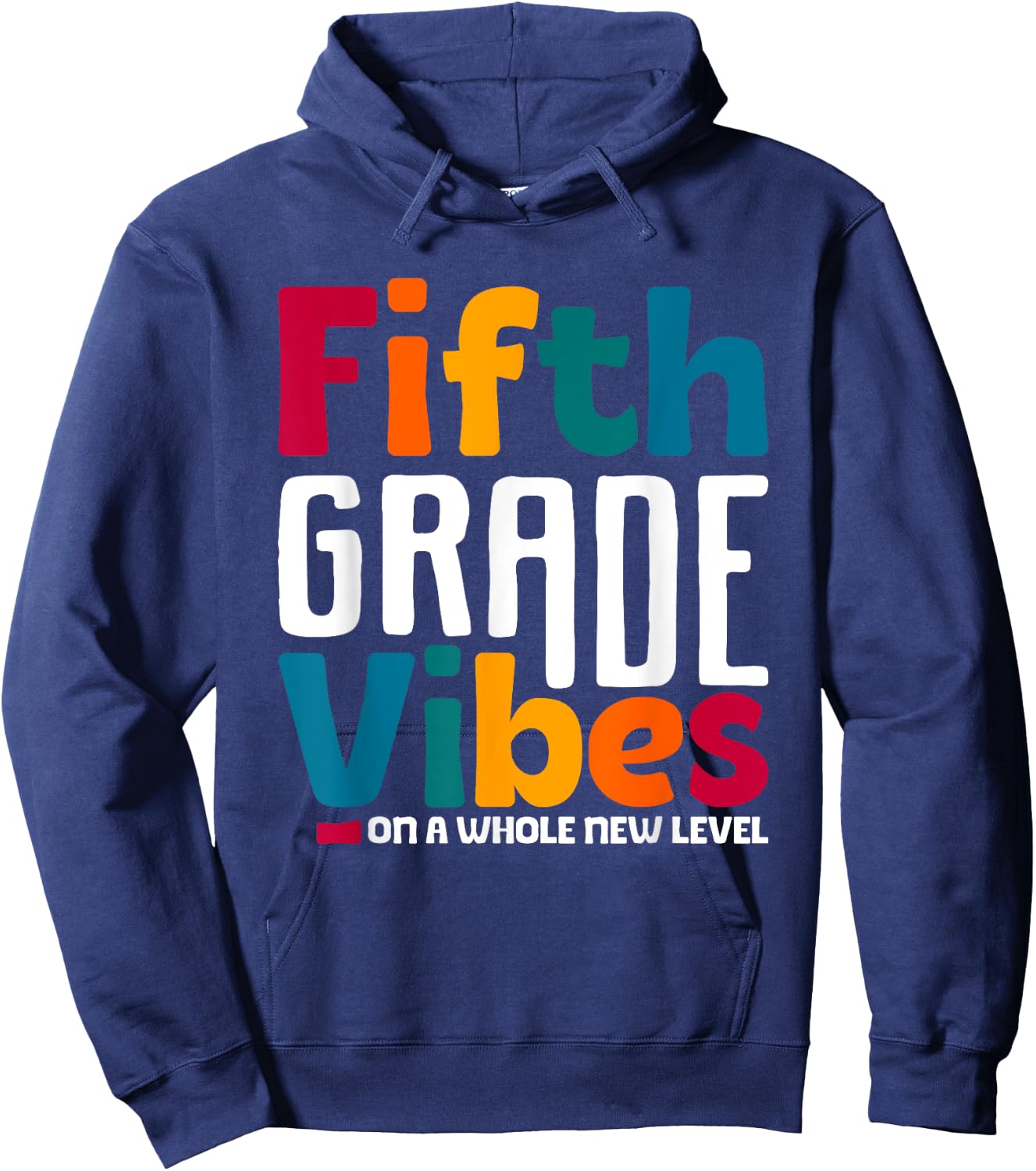 Fifth Grade Vibes Vintage 1st Day of School Team 5th Grade Hoodie - Hoodie | Navy