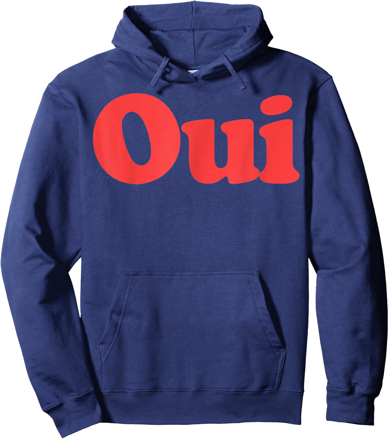 Oui, French Retro Men Women Gift Hoodie - Hoodie | Navy