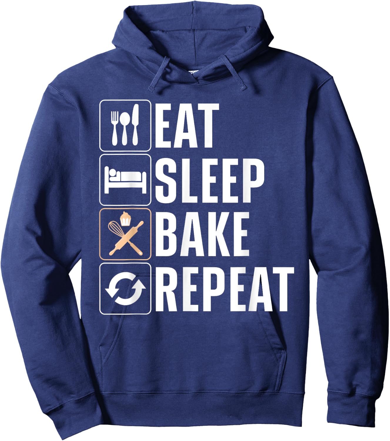 Funny Baking Women Baker Pastry Chef Cupcake Bread Hoodie - Hoodie | Navy