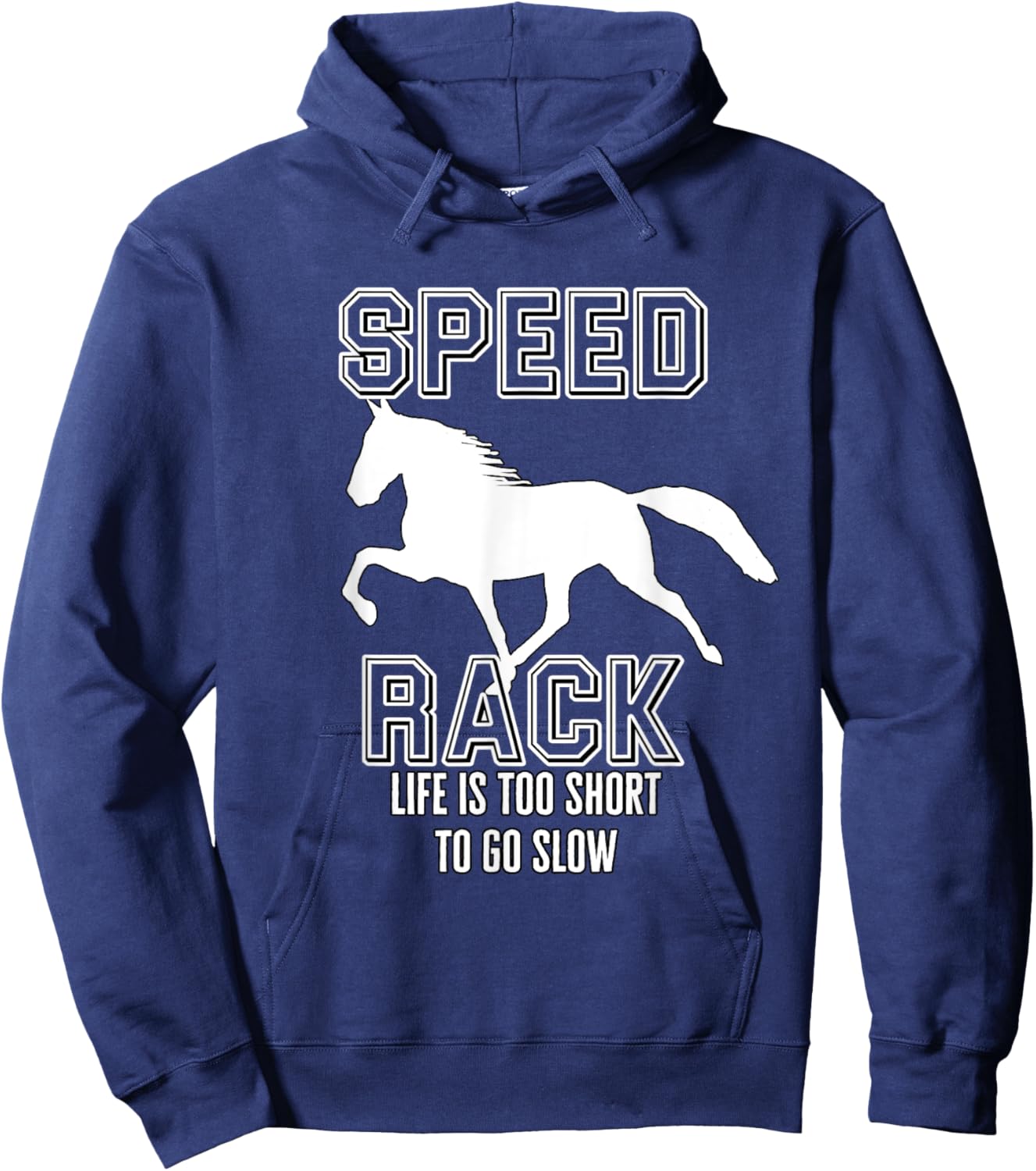 Funny Racking Horse Tennessee Walking Horse Gaited Hoodie - Hoodie | Navy