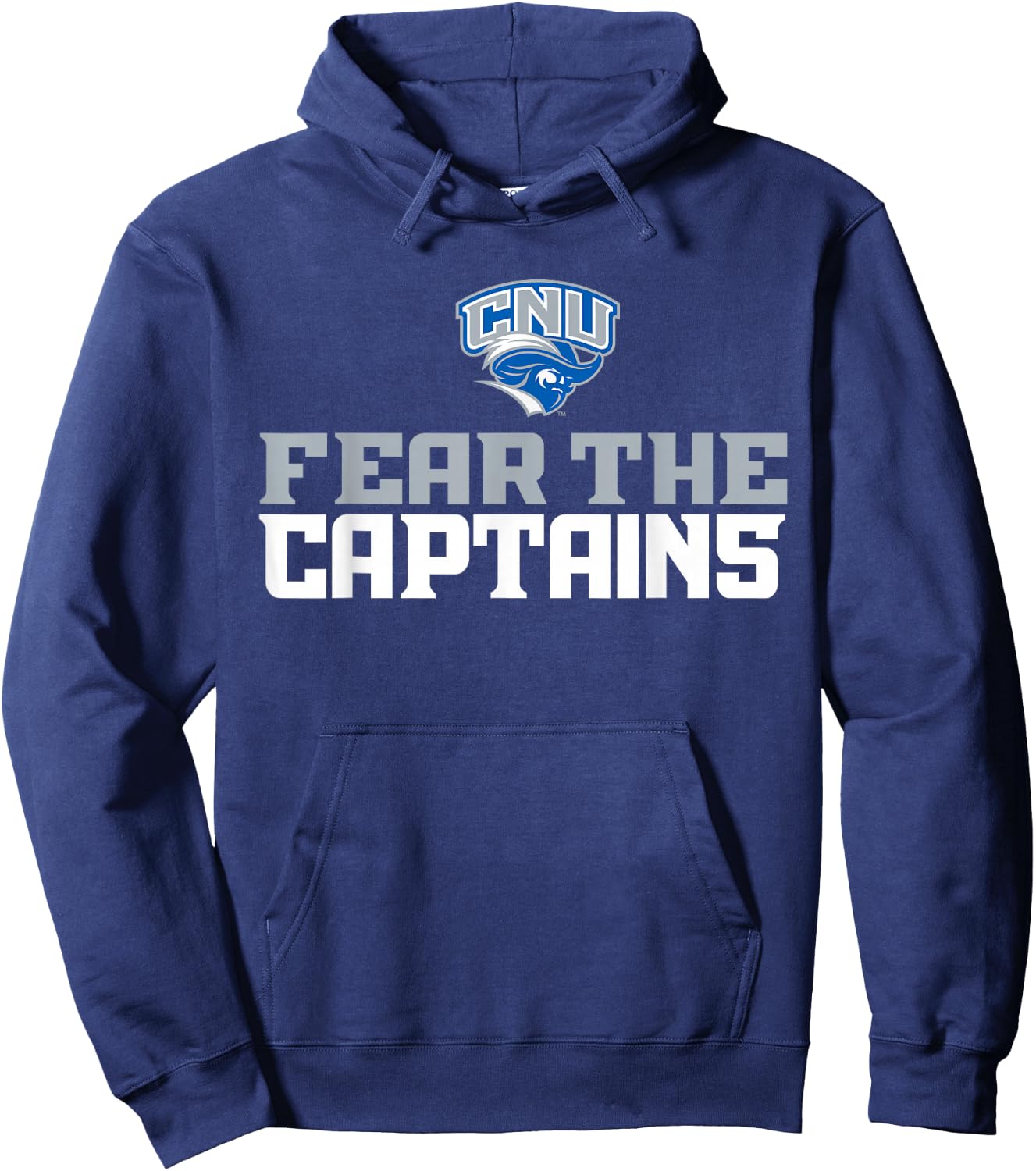 License Champs | Men's Blue Christopher Newport Captains NCAA Hoodie - Hoodie | Navy