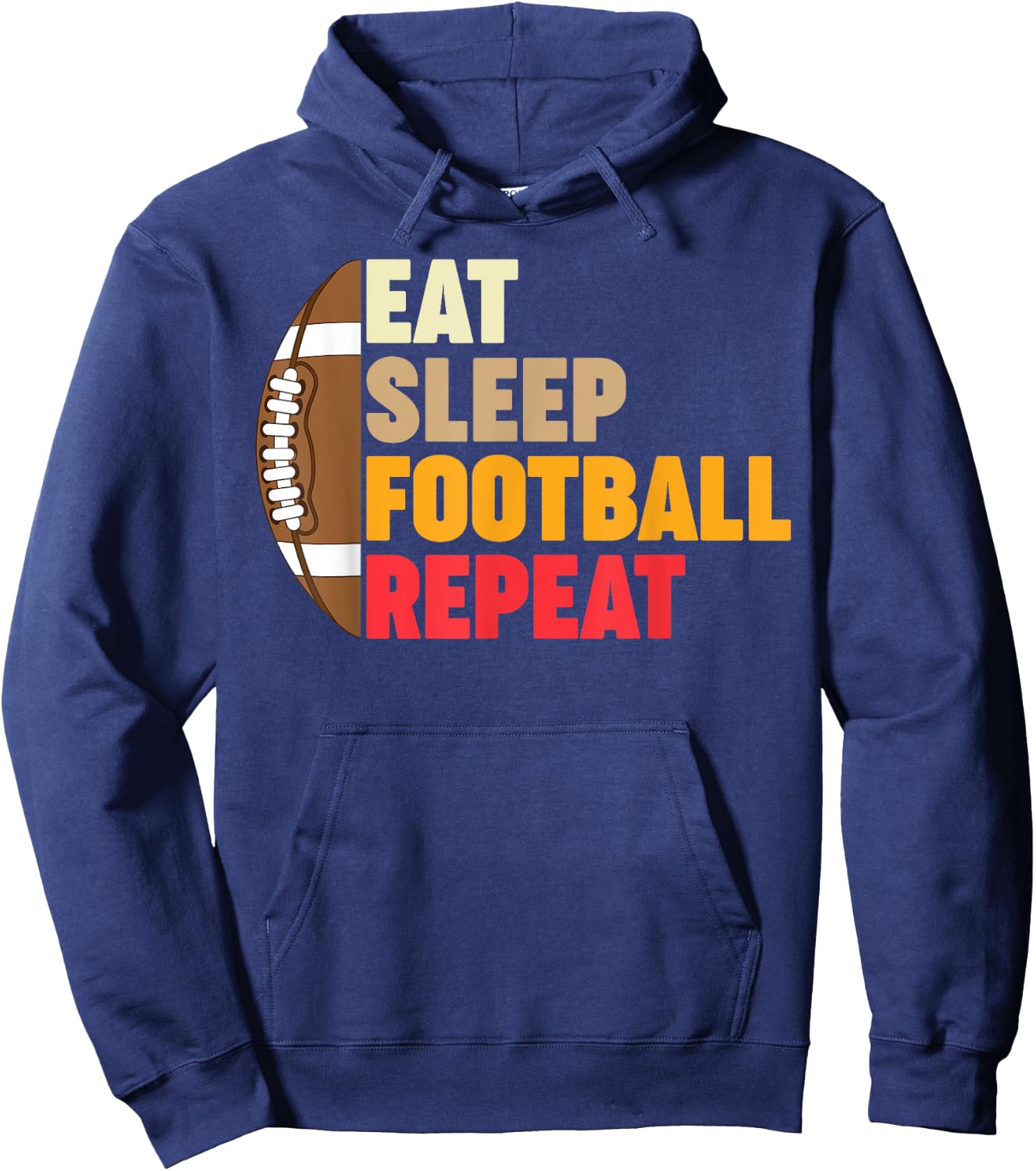 Funny American Football Women Kids Football Player Hoodie - Hoodie | Navy