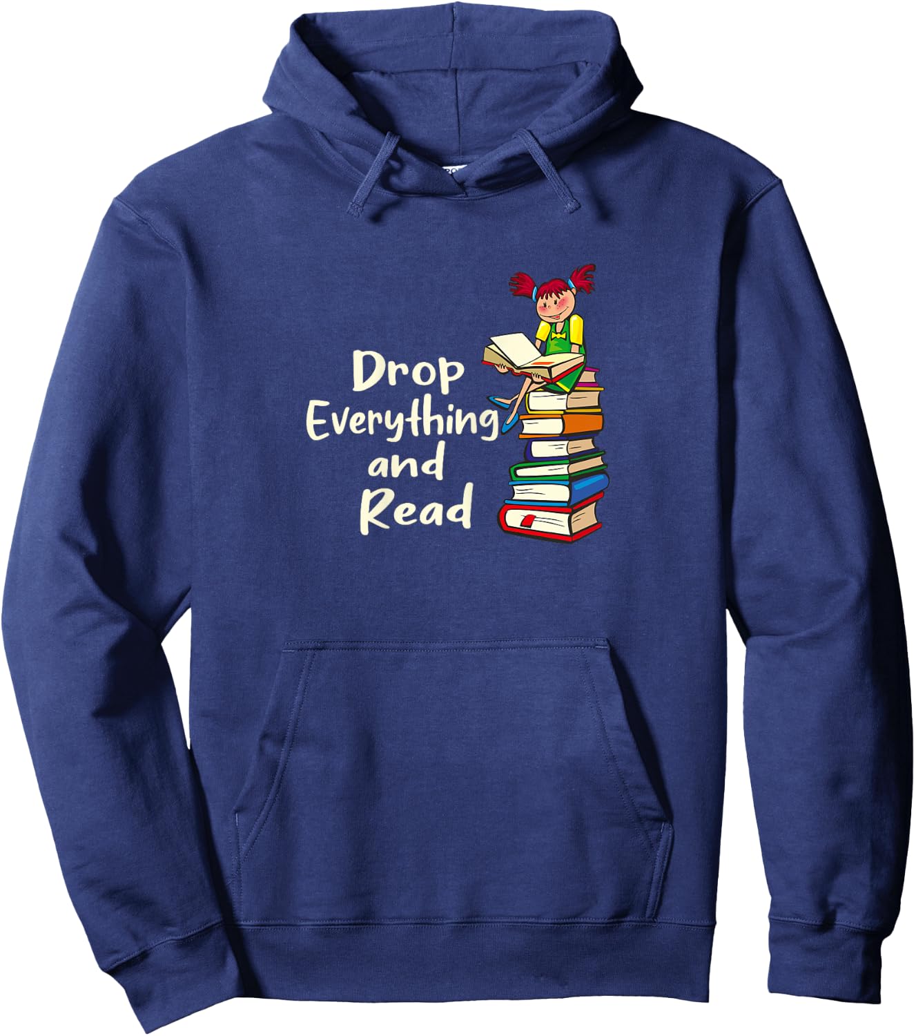Drop Everything and Read Hoodie - Hoodie | Navy