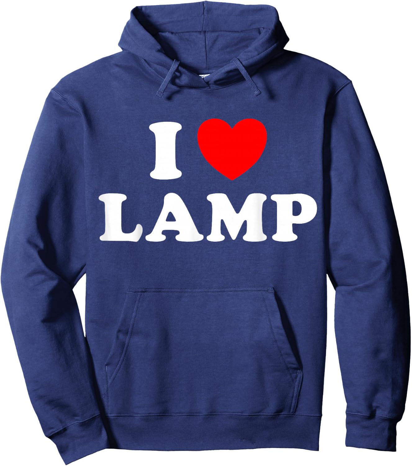 I Love Lamp Funny Light Shade Lampshade Candle Lantern Moth Hoodie - Hoodie | Navy