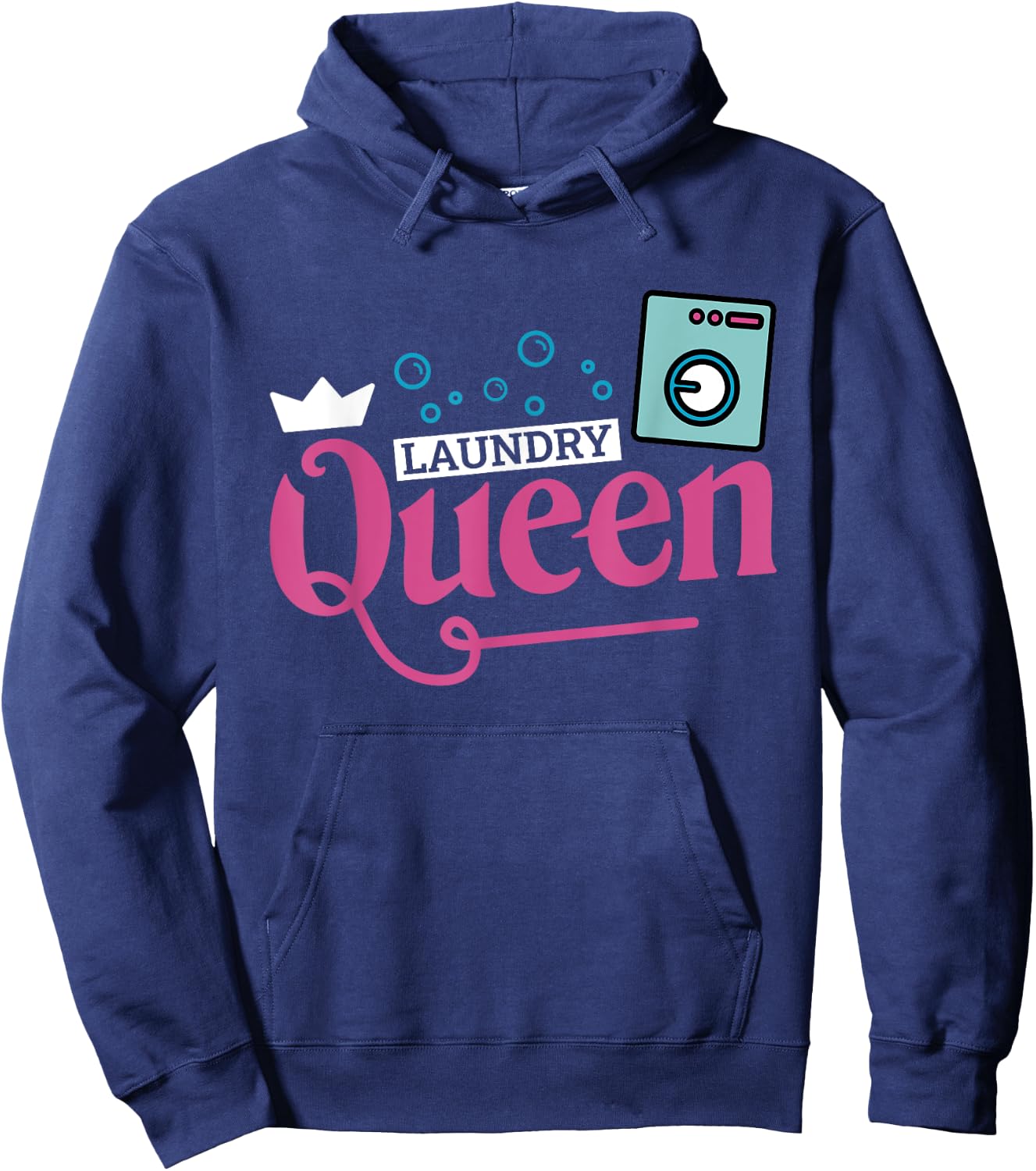 Laundry Queen, Laundry Attendant Hoodie - Hoodie | Navy