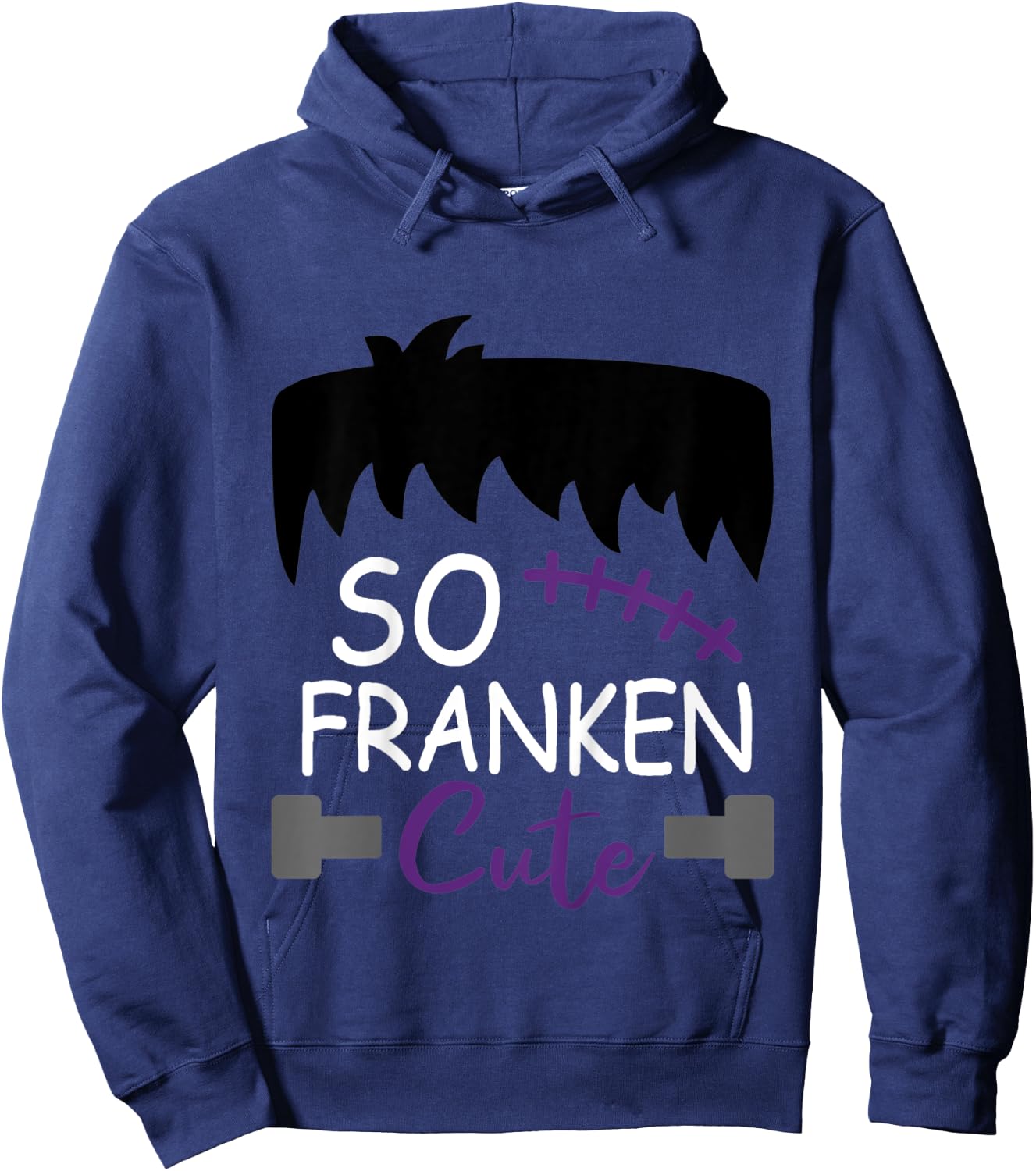 Kids So Franken Cute Toddler Boy Halloween Costume Scary Funny Hoodie - Hoodie | Navy