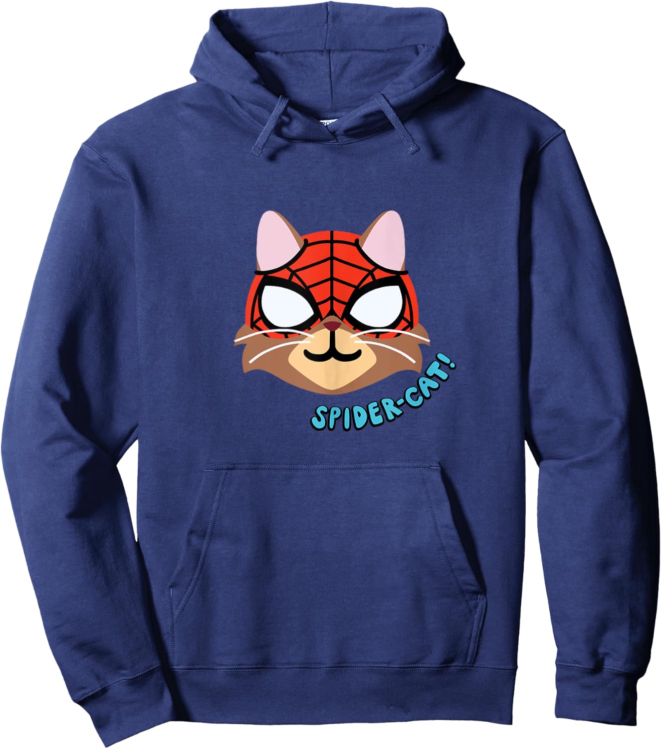 Amazon Essentials Marvel Spider-Man Spider-Cat Portrait Hoodie - Hoodie | Navy