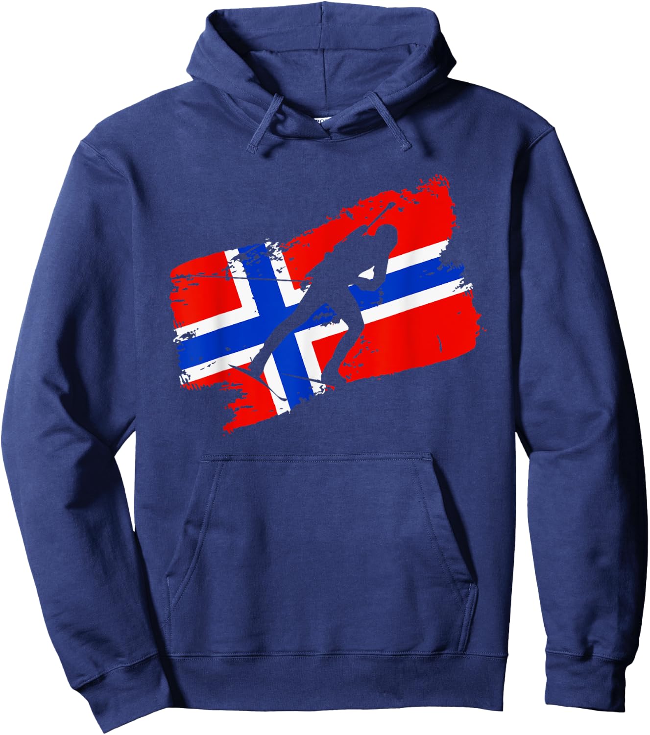 Biathlon Norway Flag Norweigan Cross Country Skiing Shooting Hoodie - Hoodie | Navy