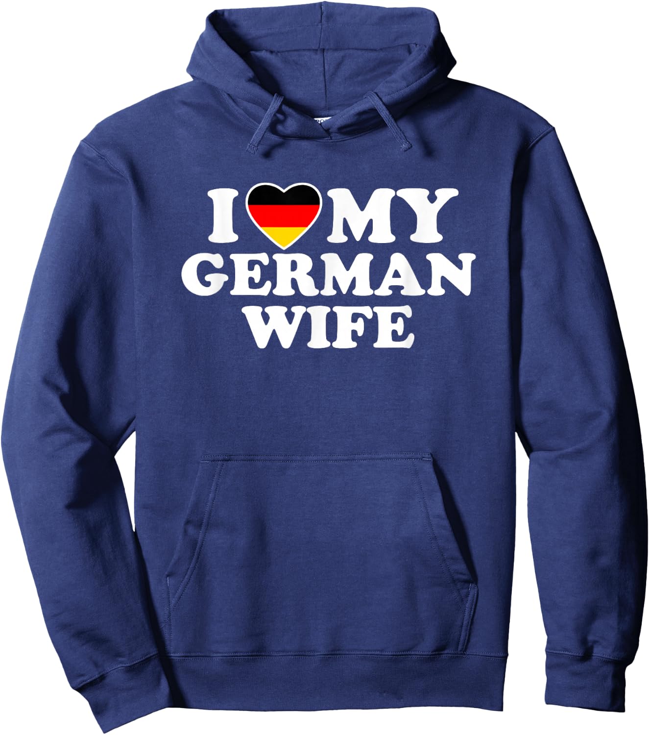 I Love My German Wife Hoodie - Hoodie | Navy