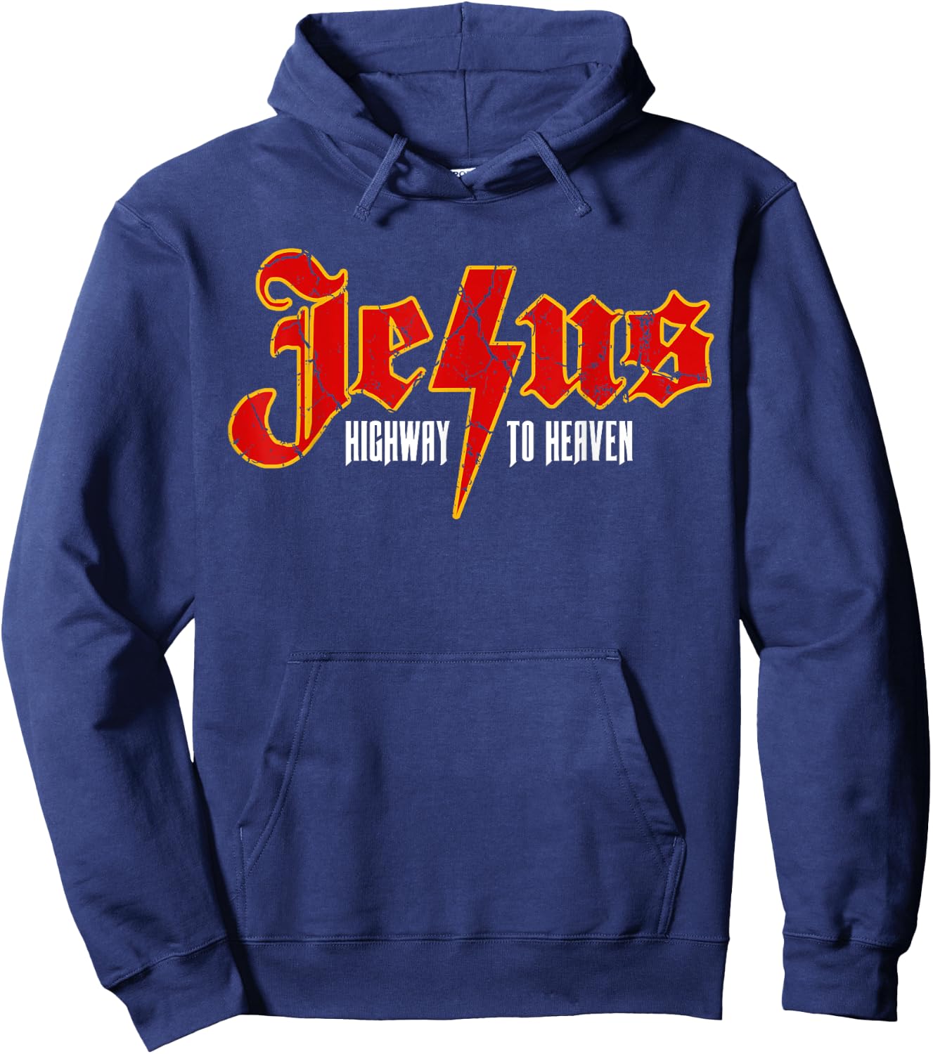 Christian Quotes Jesus Highway To Heaven Religious Spiritual Hoodie - Hoodie | Navy