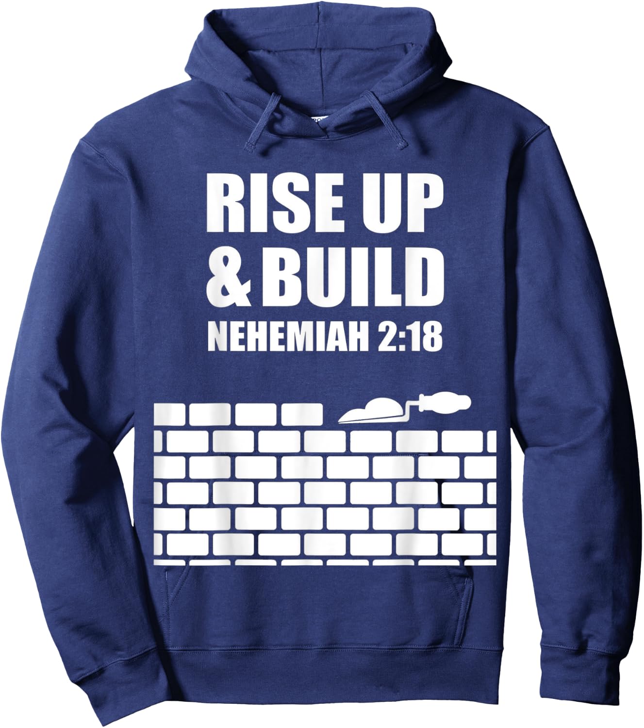 proverbs bible study Nehemiah 2 18 Hoodie - Hoodie | Navy