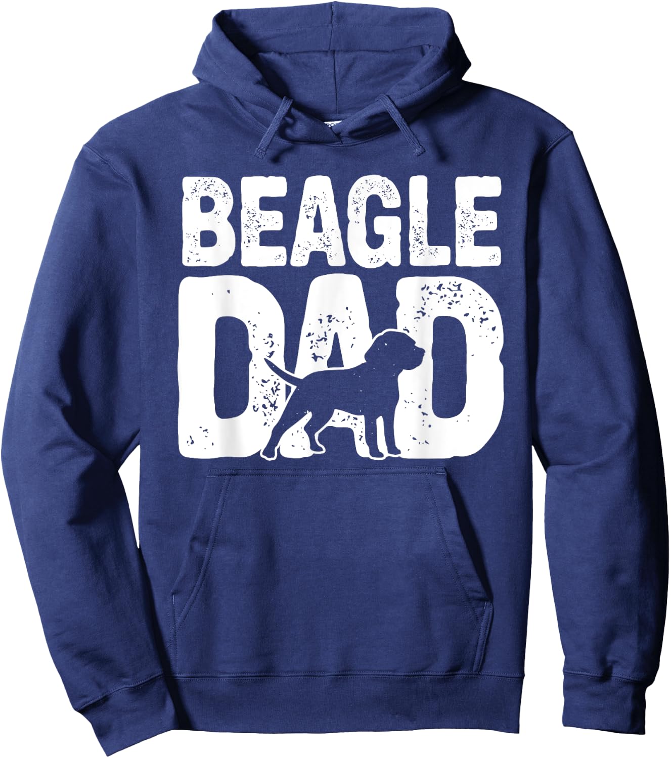 Funny Beagle Dad Dog Lover Beagle Father Dog Owner Hoodie - Hoodie | Navy
