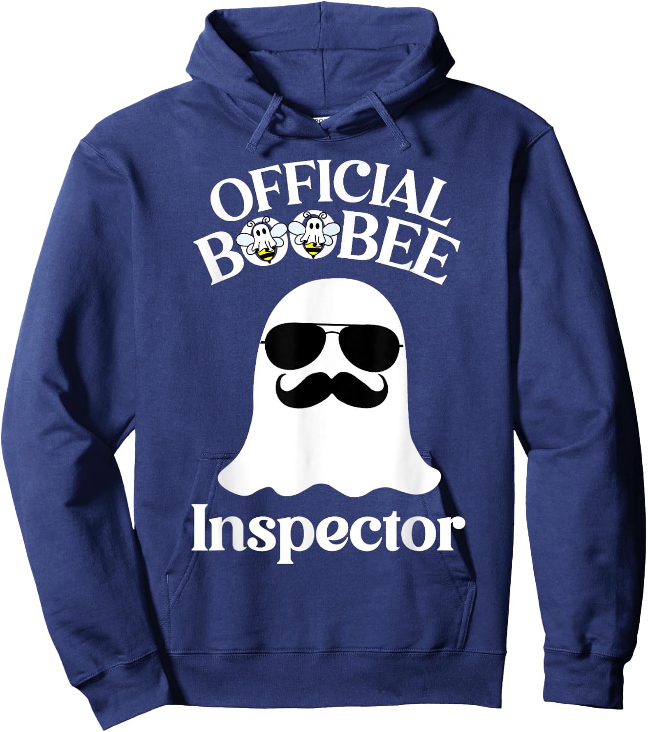Boo-Bee Inspector Lazy DIY Halloween Costume Funny Ghost Hoodie - Hoodie | Navy