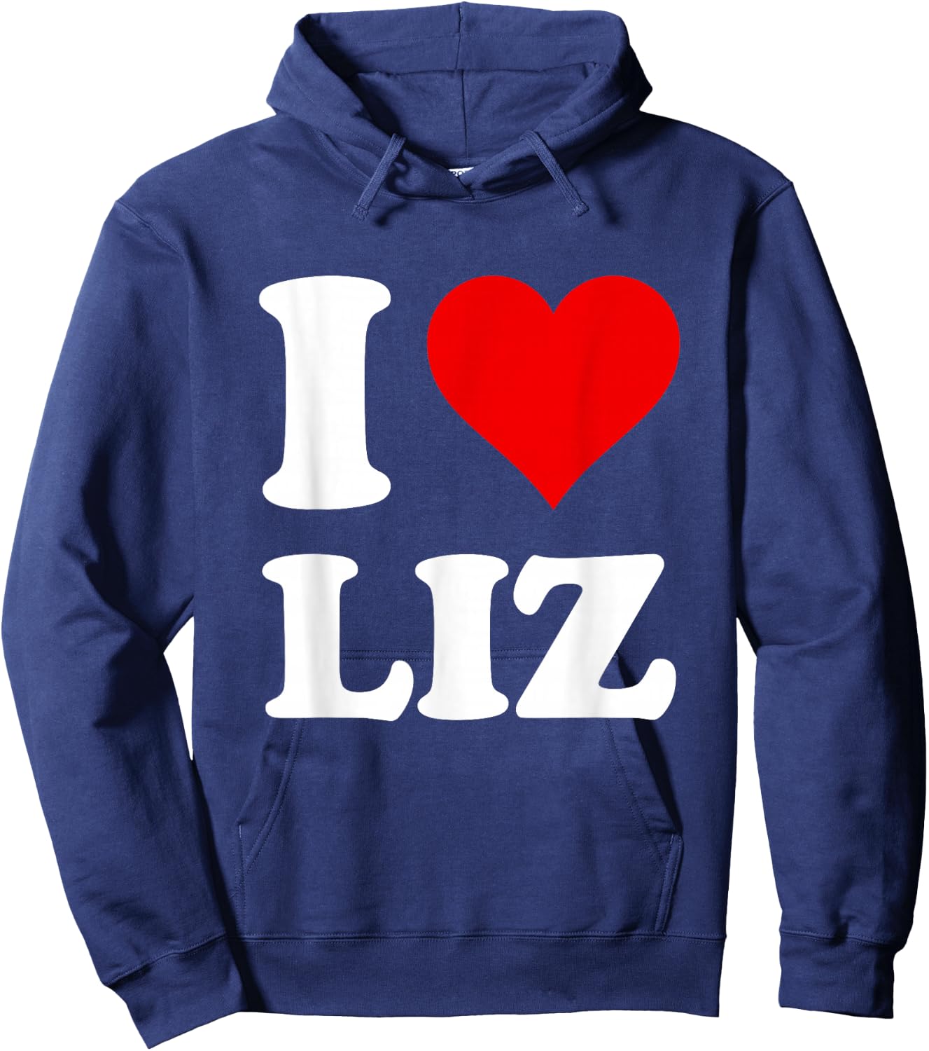 Red Heart I Love Liz Hoodie - Hoodie | Navy