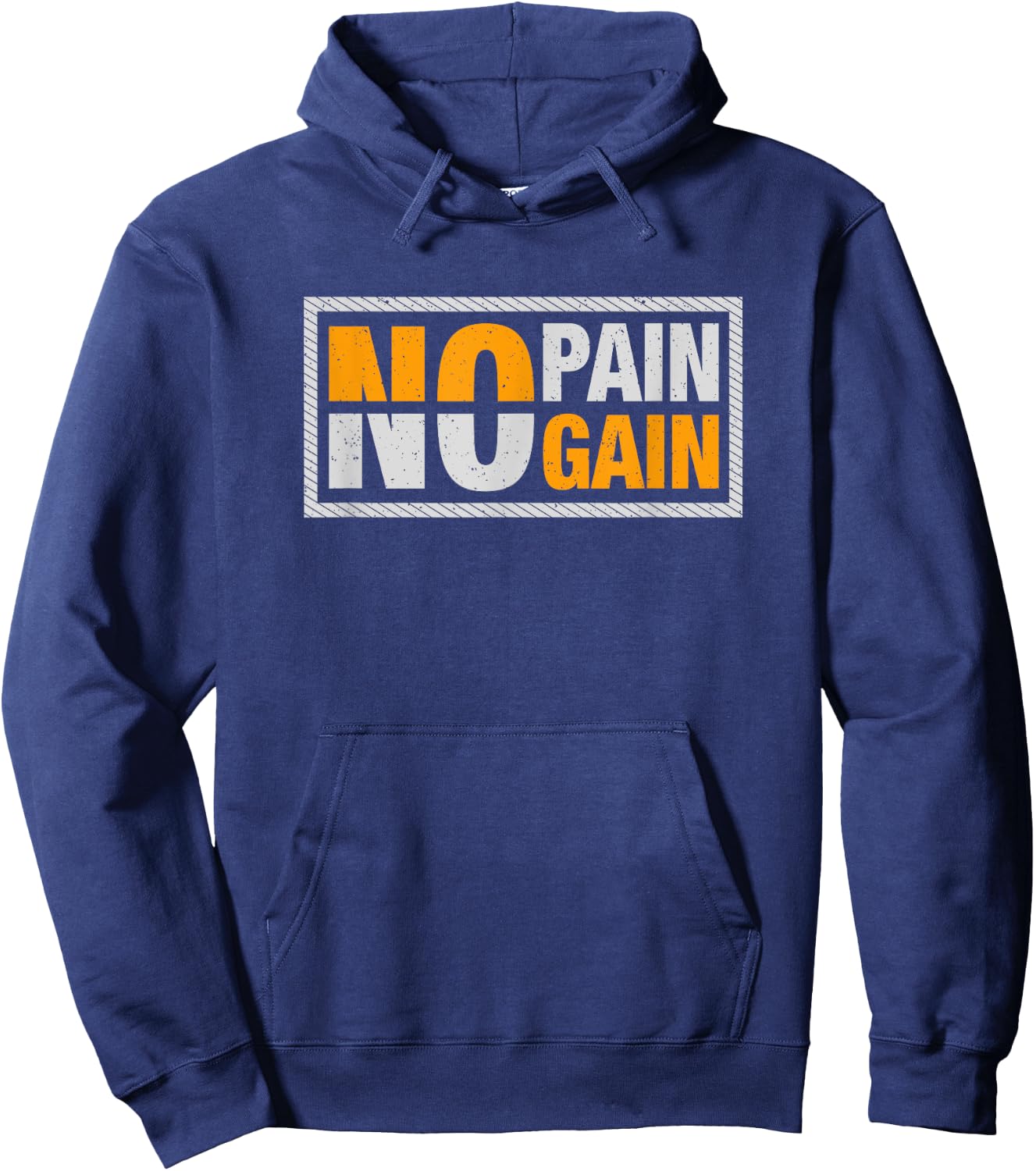 No pain no gain - Fitness Hoodie - Hoodie | Navy