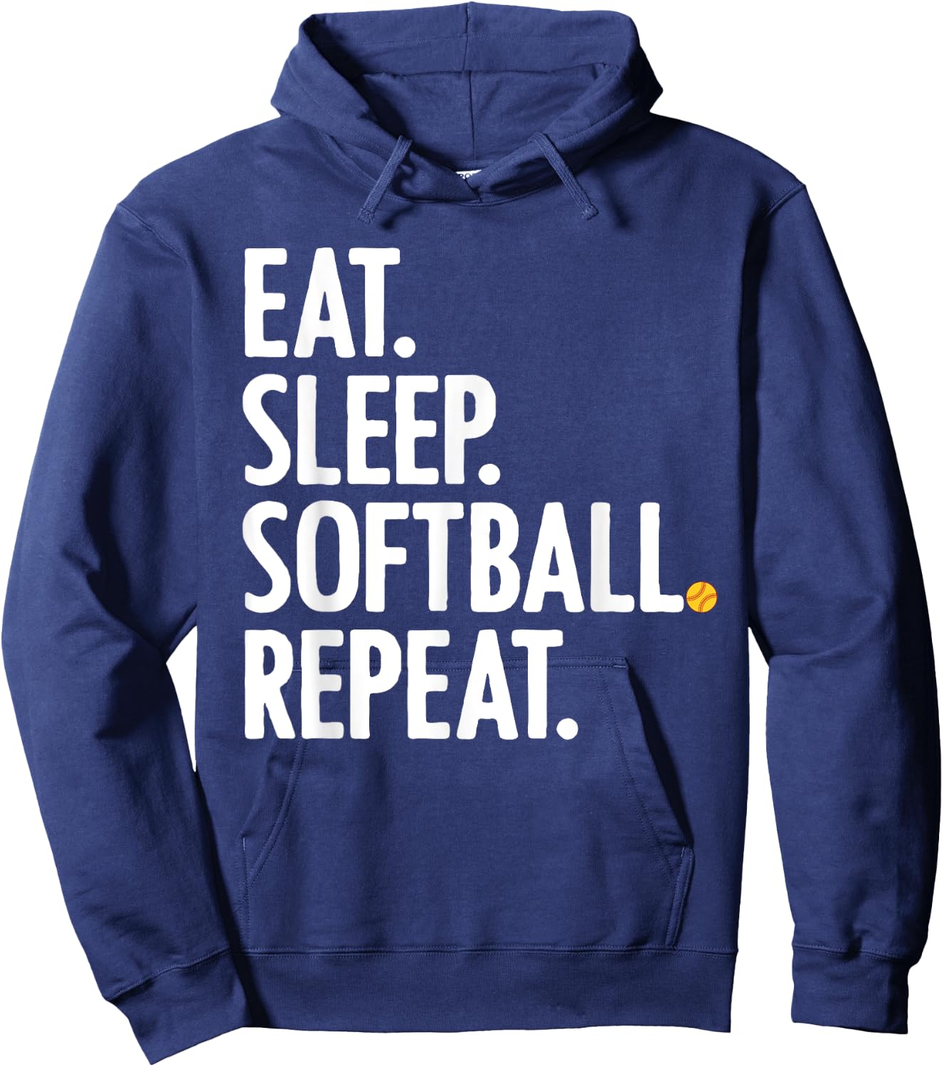 Cool Softball Women Pitcher Catcher Player Eat Sleep Hoodie - Hoodie | Navy