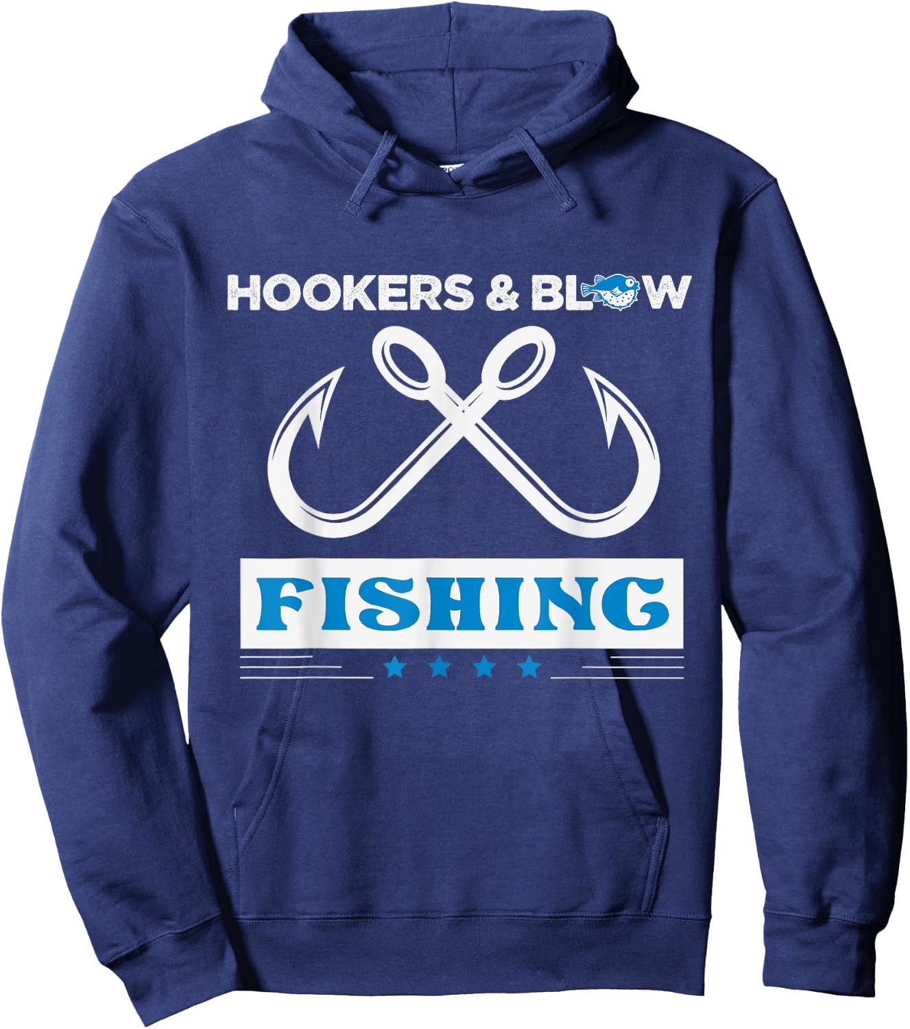 Hooker And Blow Fishing Hoodie - Hoodie | Navy