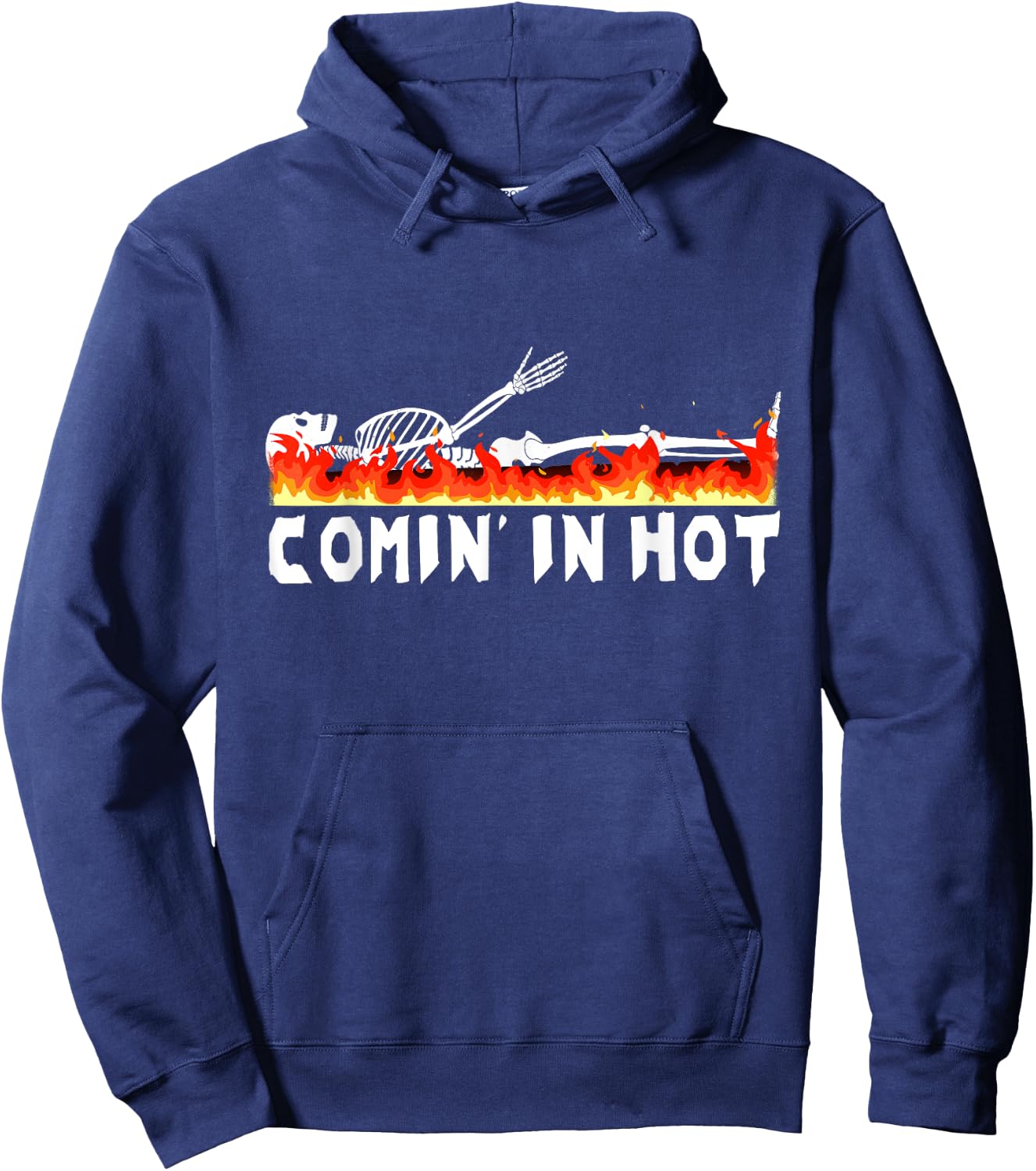 Funeral Director Comin' In Hot Crematory Mortician Cremation Hoodie - Hoodie | Navy
