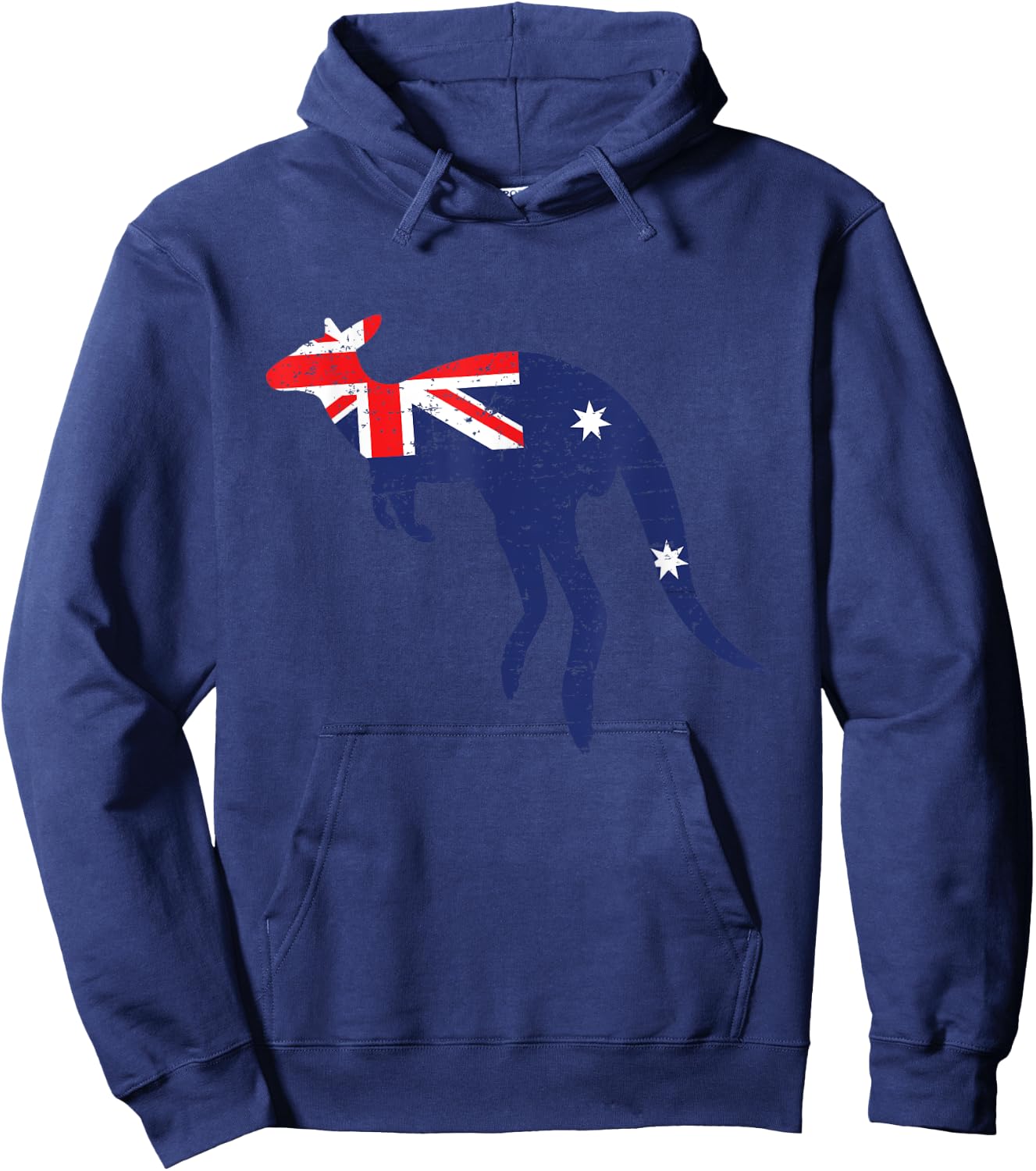 Kangaroo Australian Flag - Zookeeper Animal Lover Australia Hoodie - Hoodie | Navy