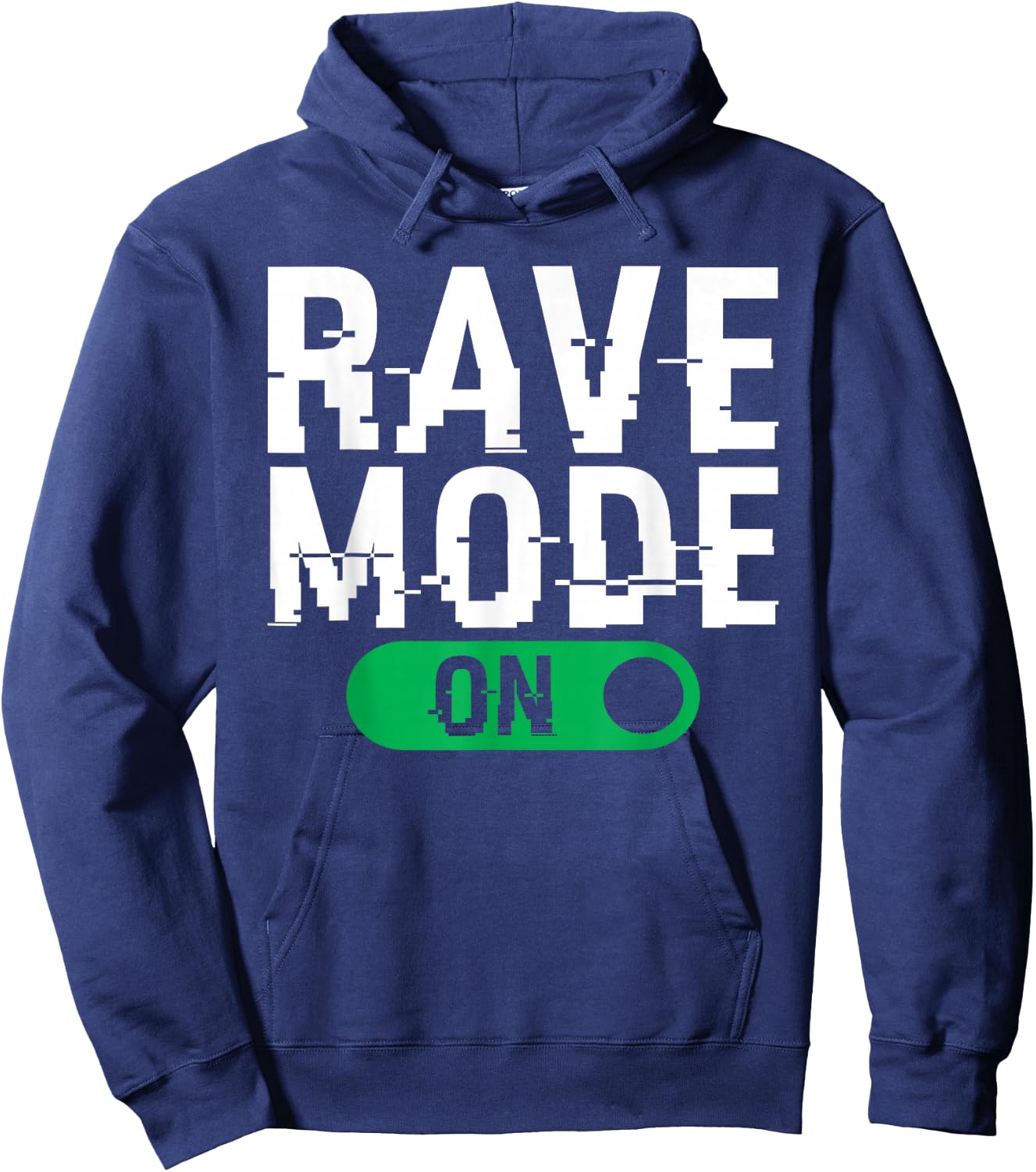 Rave Mode On Music EDM Techno Hoodie - Hoodie | Navy