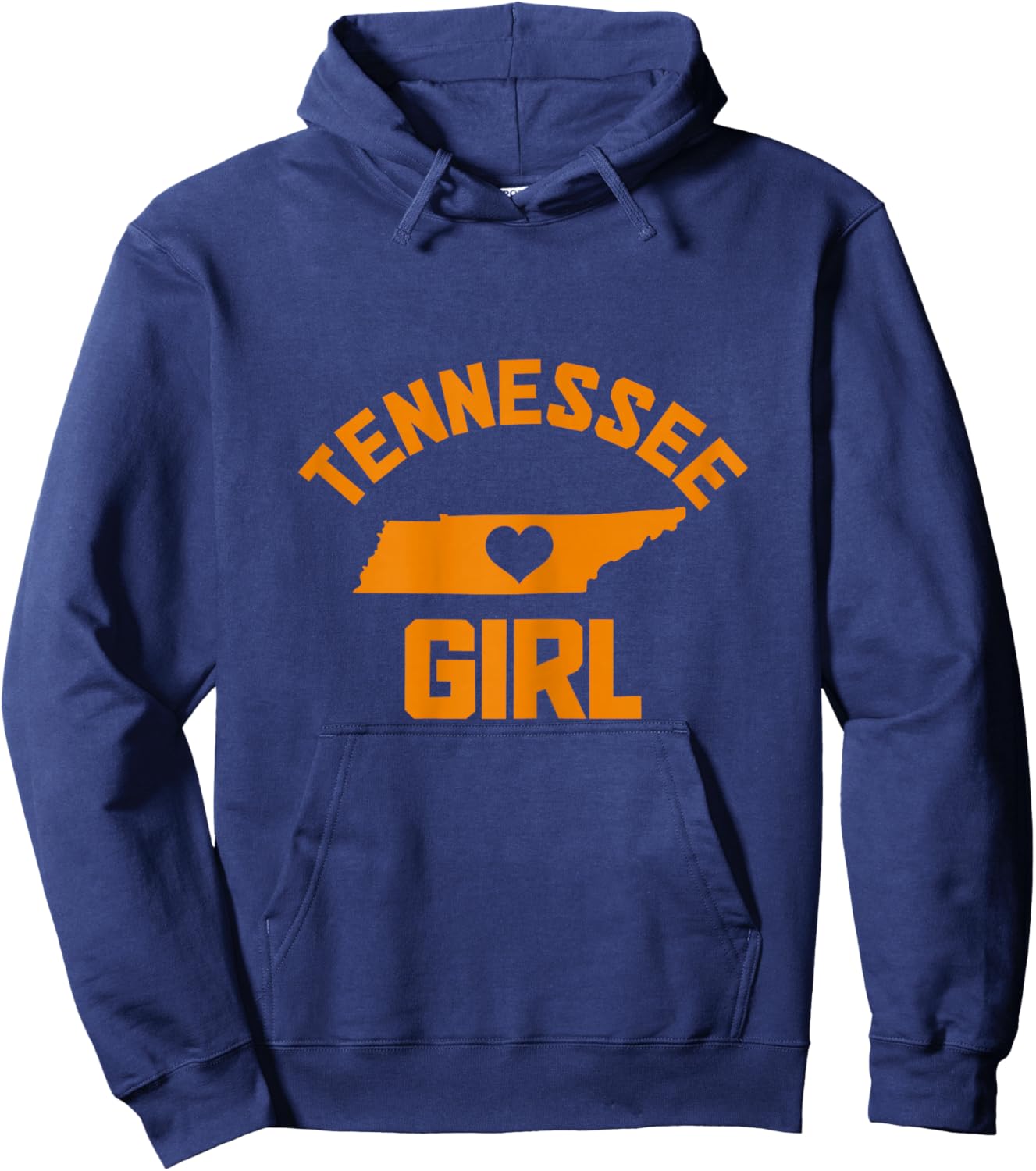 Tennessee Heart Nashville Memphis TN State Map Girl Hoodie - Hoodie | Navy
