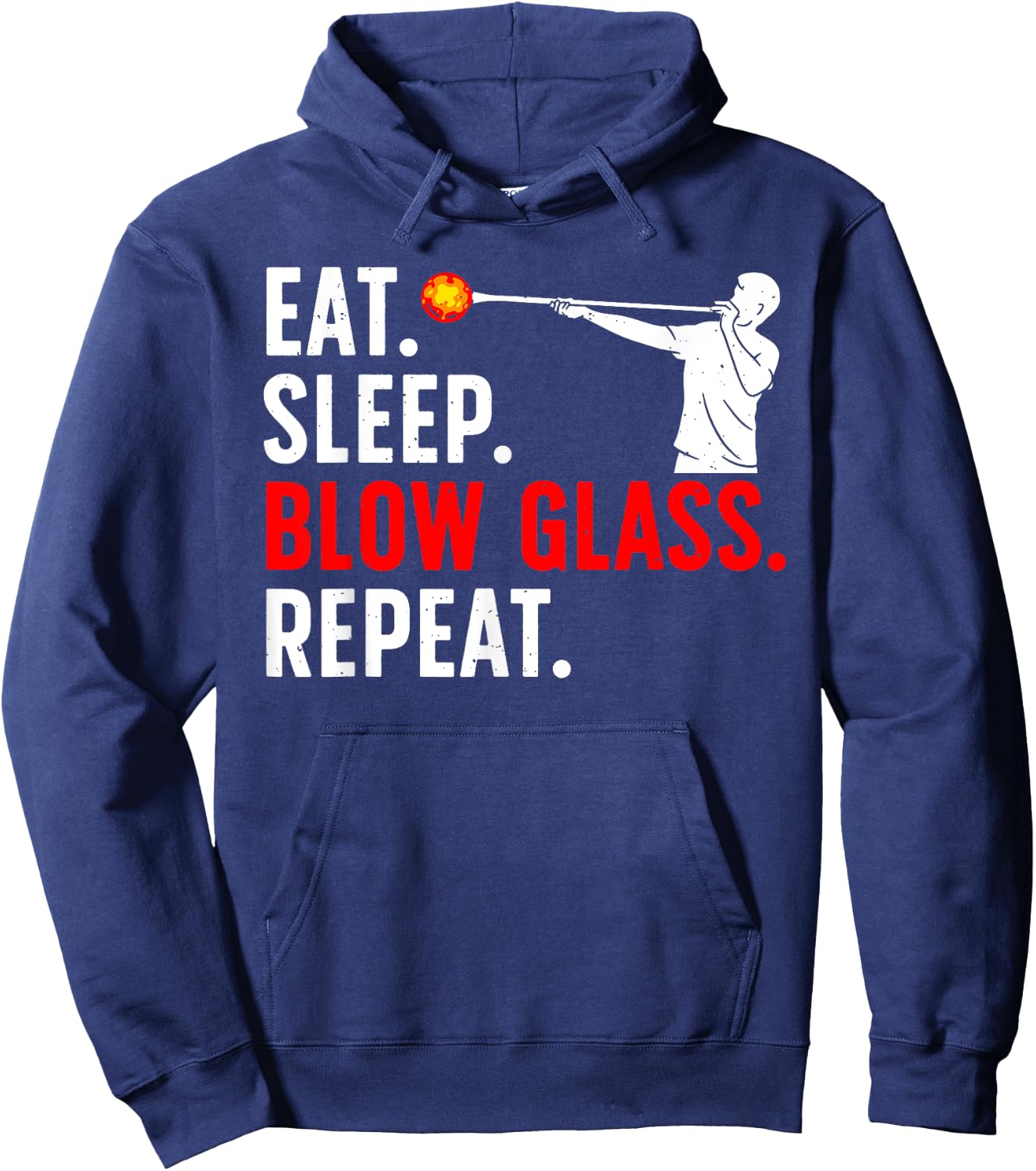 Funny Glassblowing Women Glass Blowing Glassblower Hoodie - Hoodie | Navy