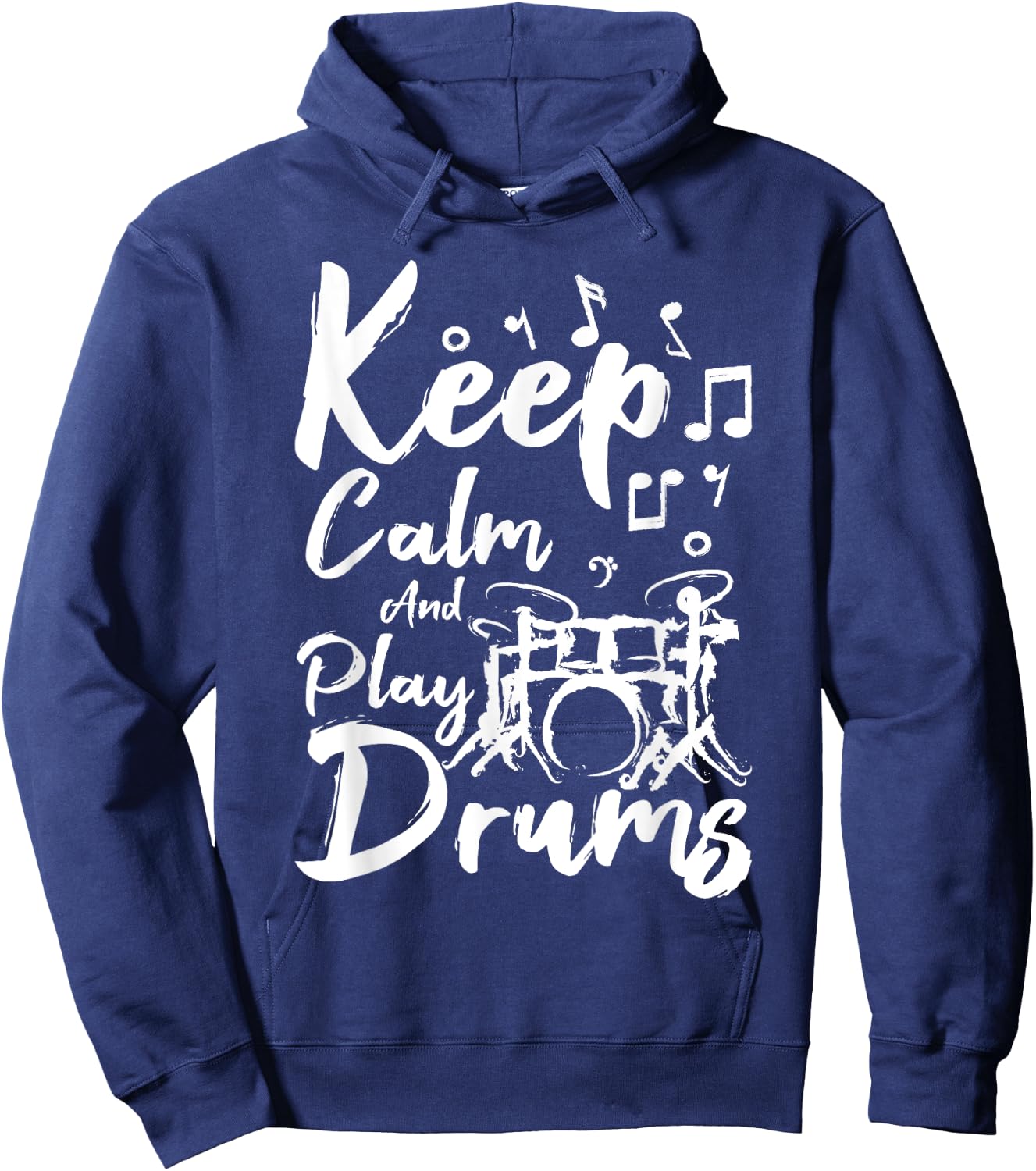 Keep calm and play drums Hoodie - Hoodie | Navy