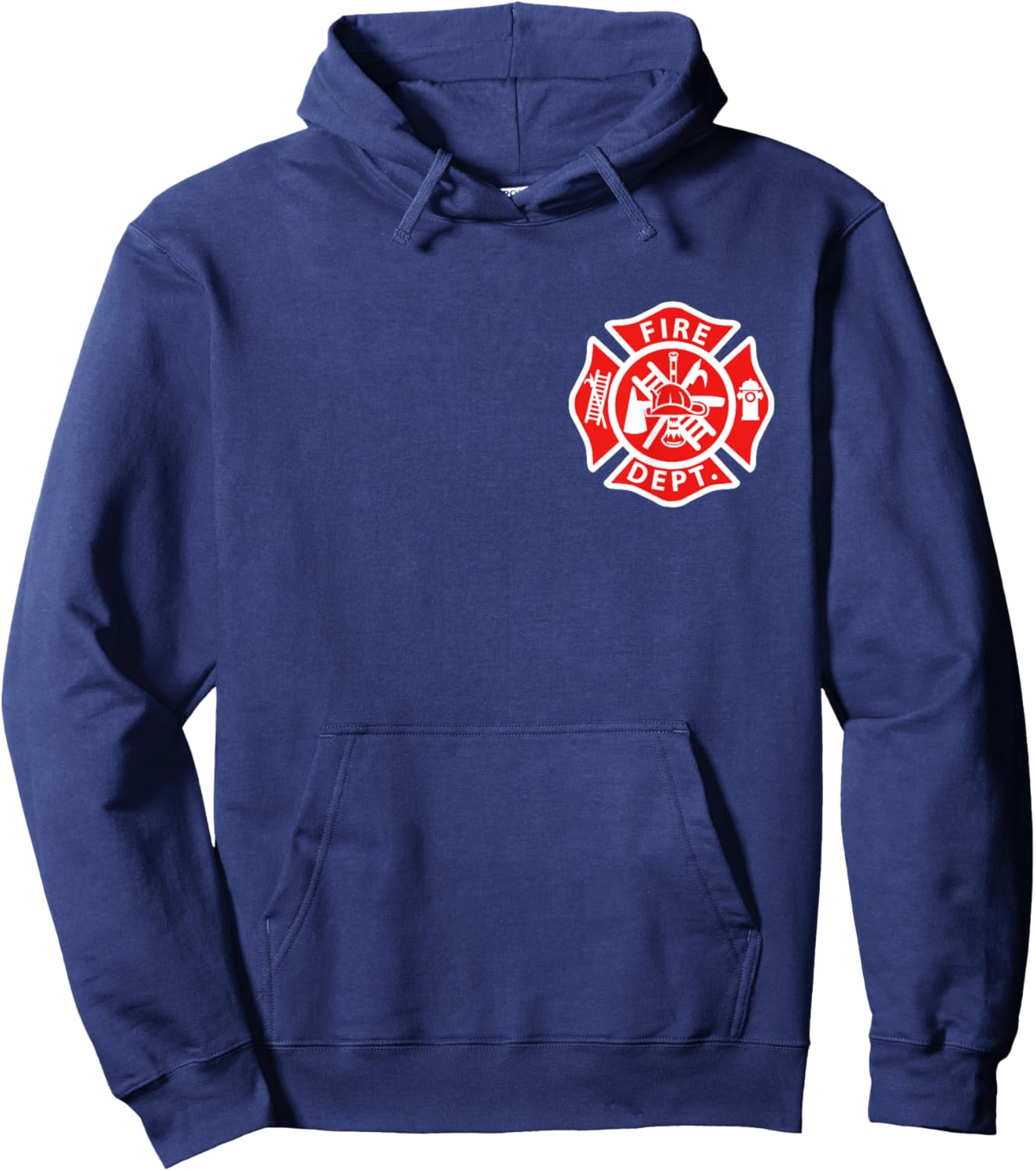 Fire Department Logo Uniform Fireman Symbol Firefighter Gear Hoodie - Hoodie | Navy