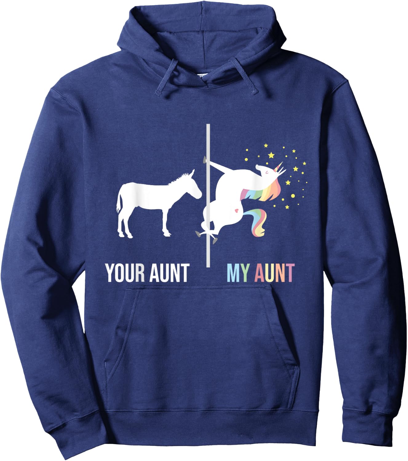 Your Aunt My Aunt - Unicorn Cool Aunty Auntie Niece Nephew Hoodie - Hoodie | Navy