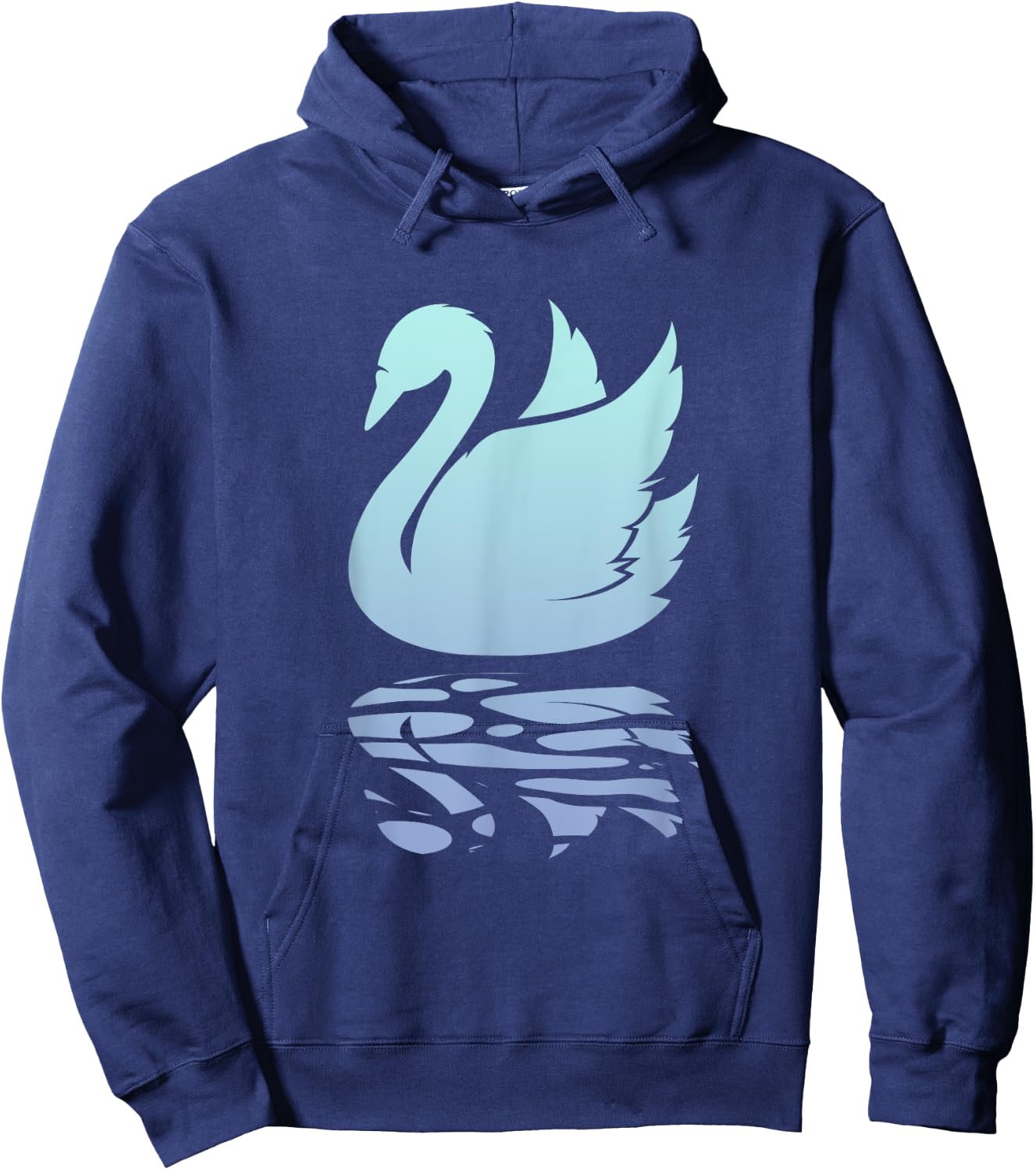 Beautiful Swan On Water | Swans Water Birds Lover Hoodie - Hoodie | Navy