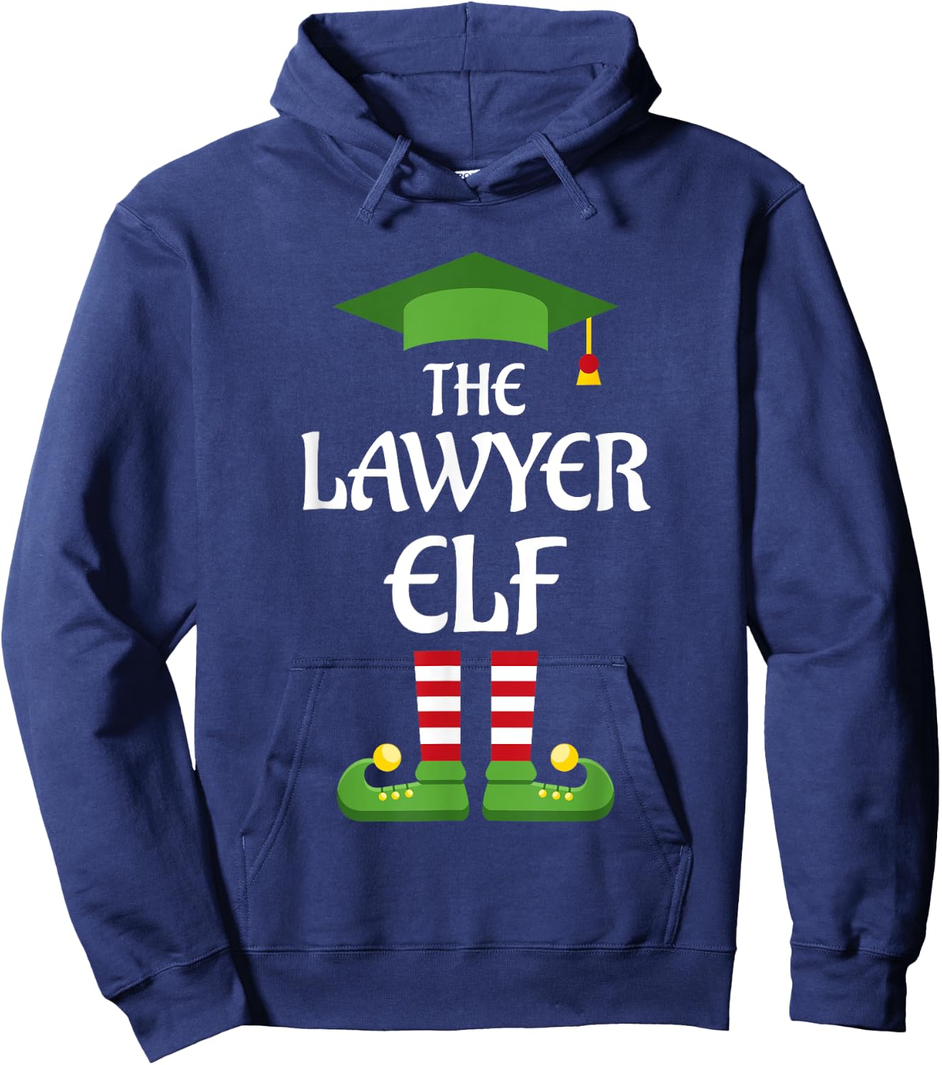 Lawyer Elf Family Matching Group Christmas Hoodie - Hoodie | Navy