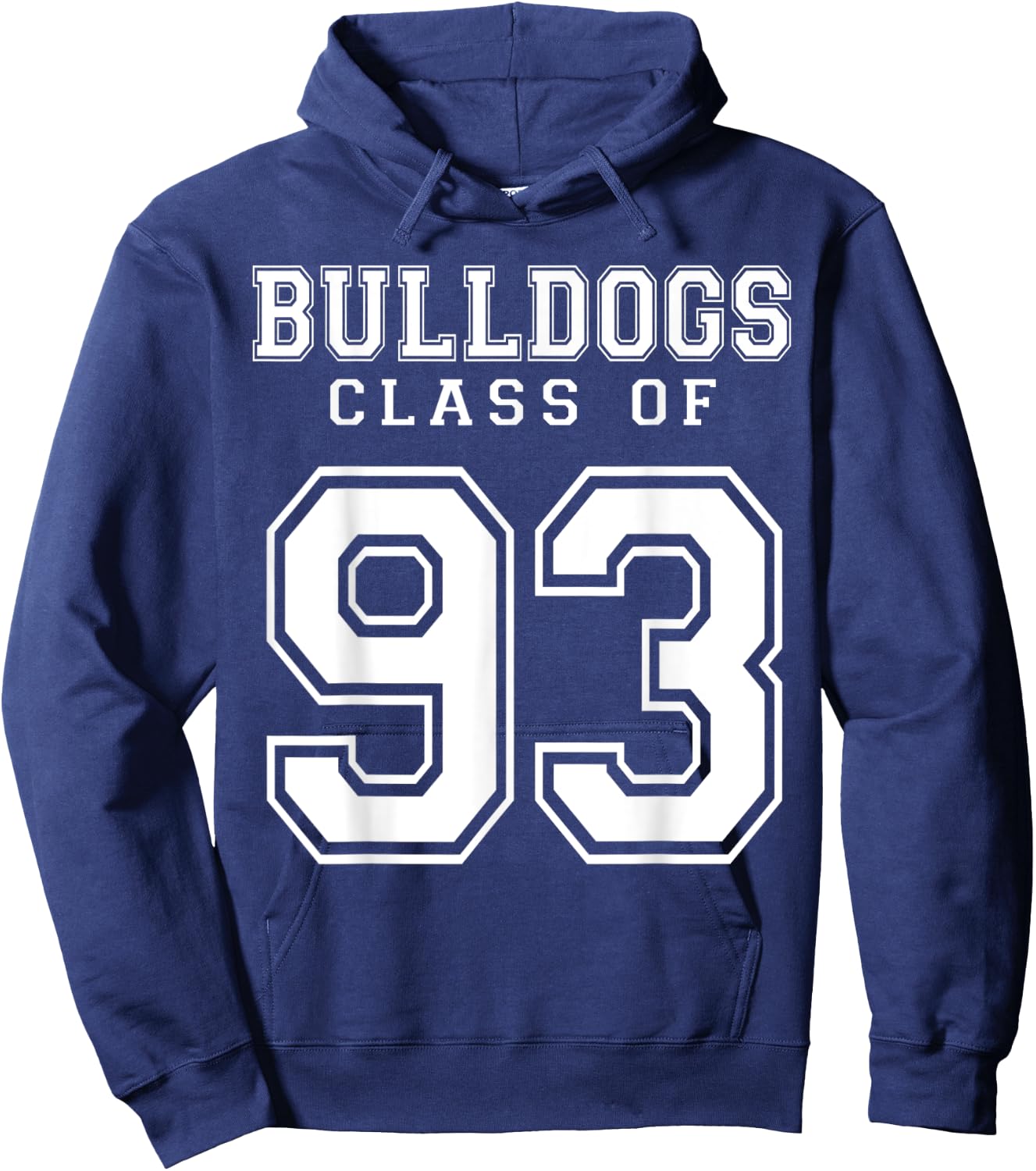 Class Of 1993 Bulldogs Custom Graduation Senior Personalized Hoodie - Hoodie | Navy