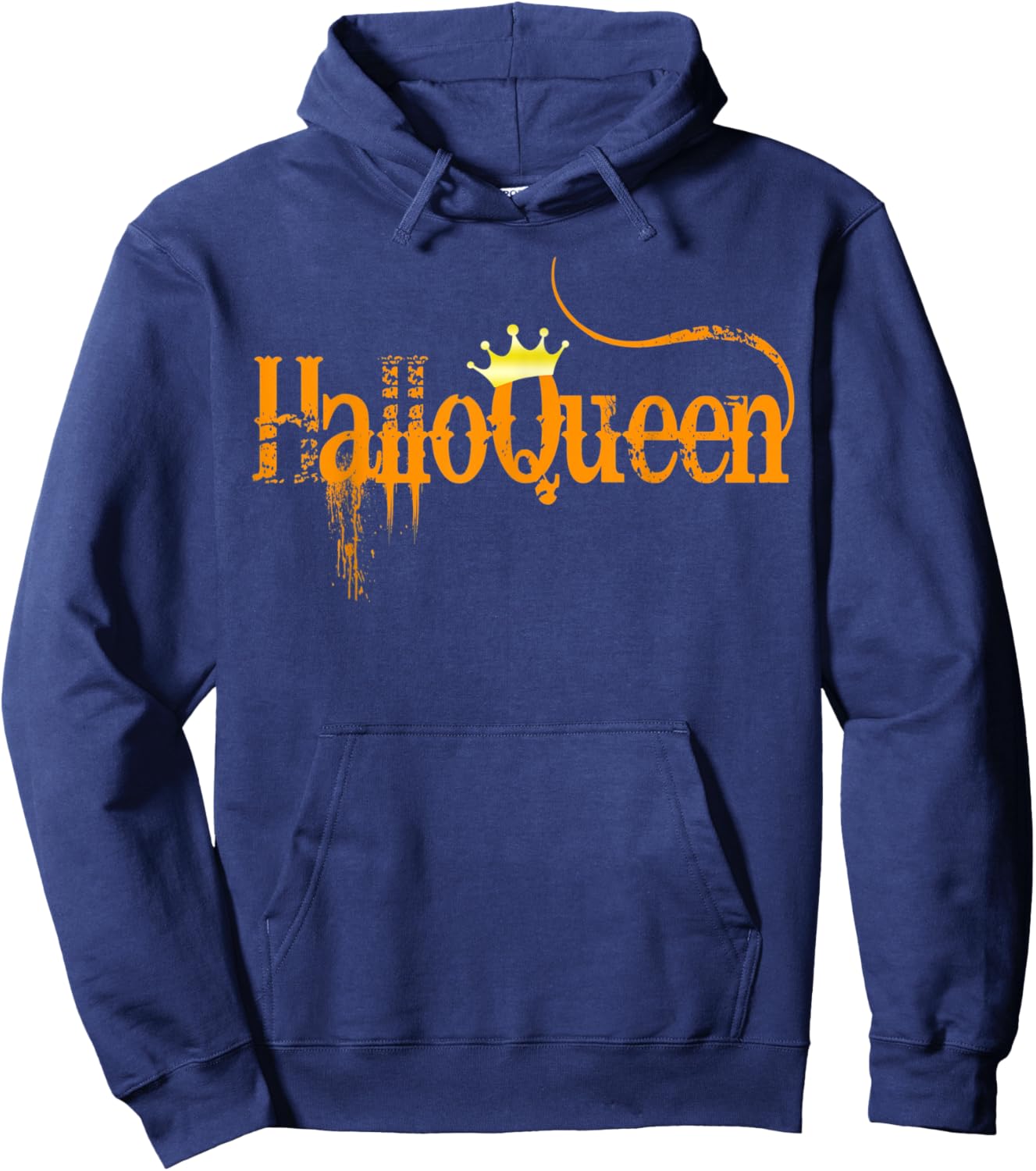 Halloqueens Queens Are Born In October Birthday Halloween Hoodie - Hoodie | Navy