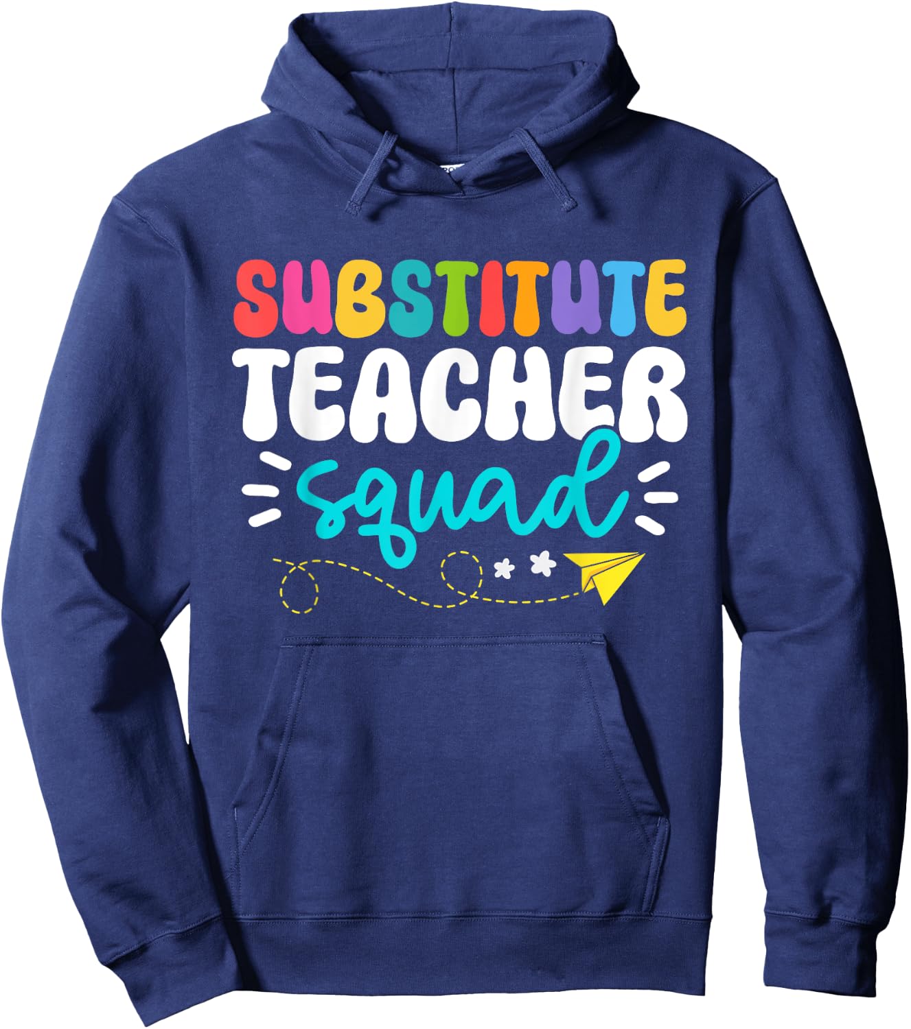 Cute Substitute Teacher Girls Boys Team Substitute Squad Hoodie - Hoodie | Navy