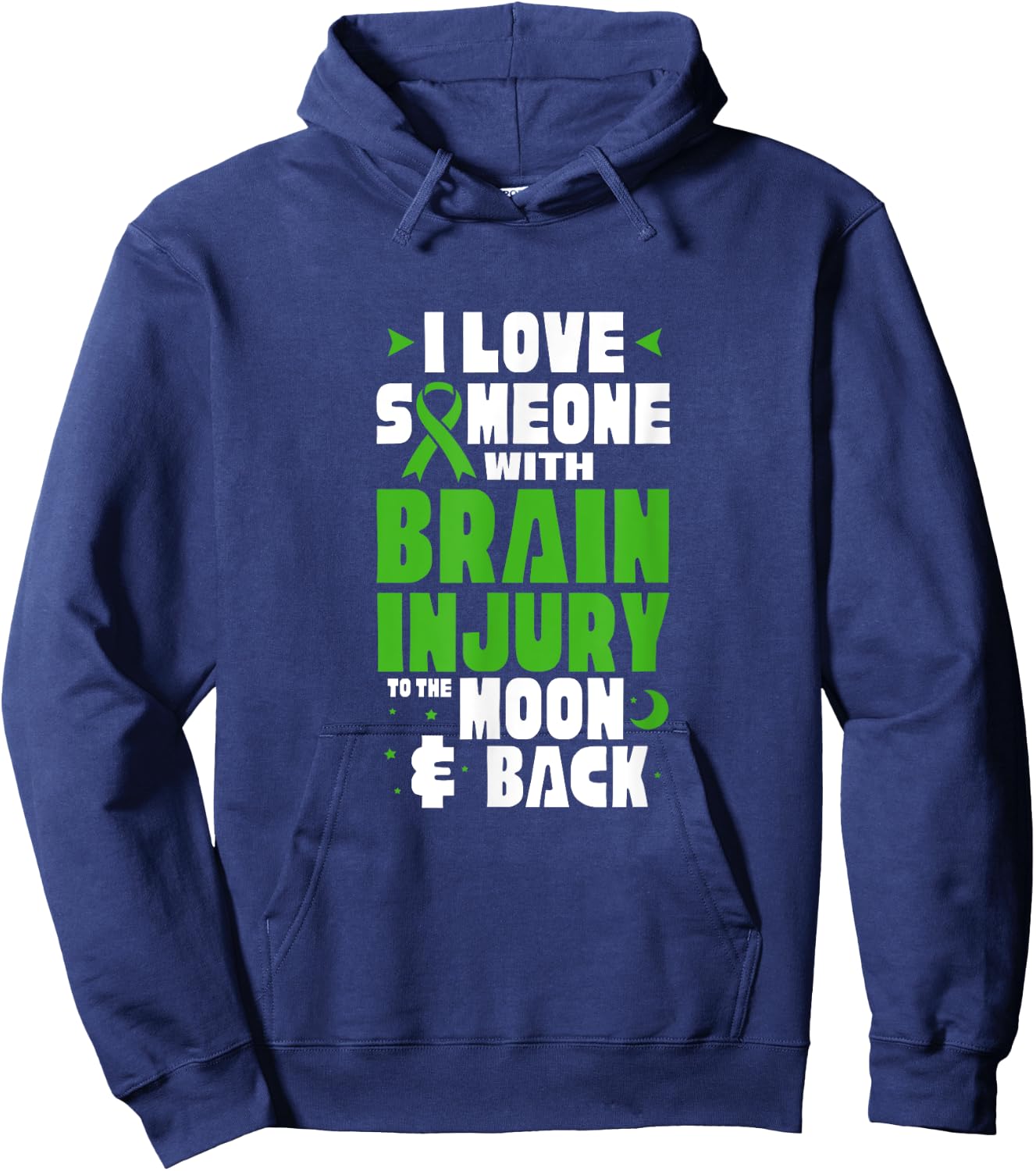 Traumatic Brain Injury I Love Someone With Brain Injury Hoodie - Hoodie | Navy