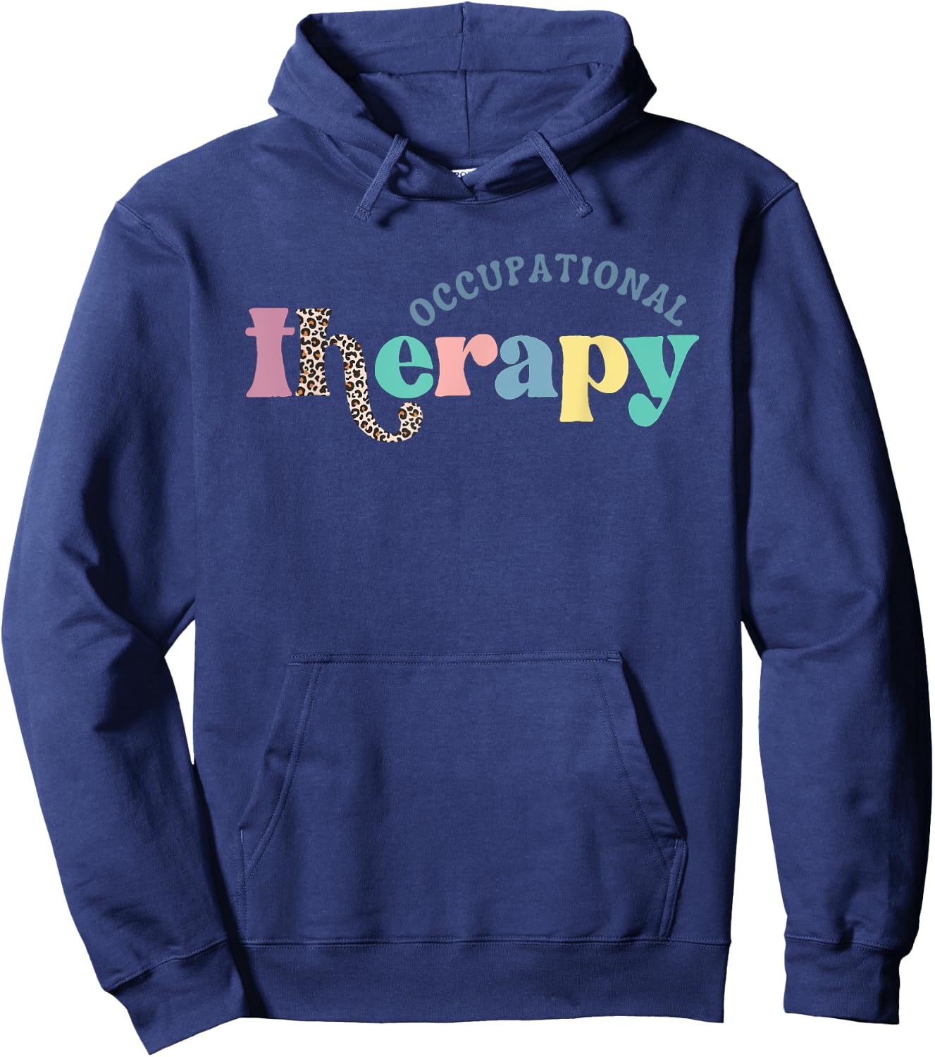 Occupational Therapy -OT Therapist OT Month Groovy Retro Hoodie - Hoodie | Navy