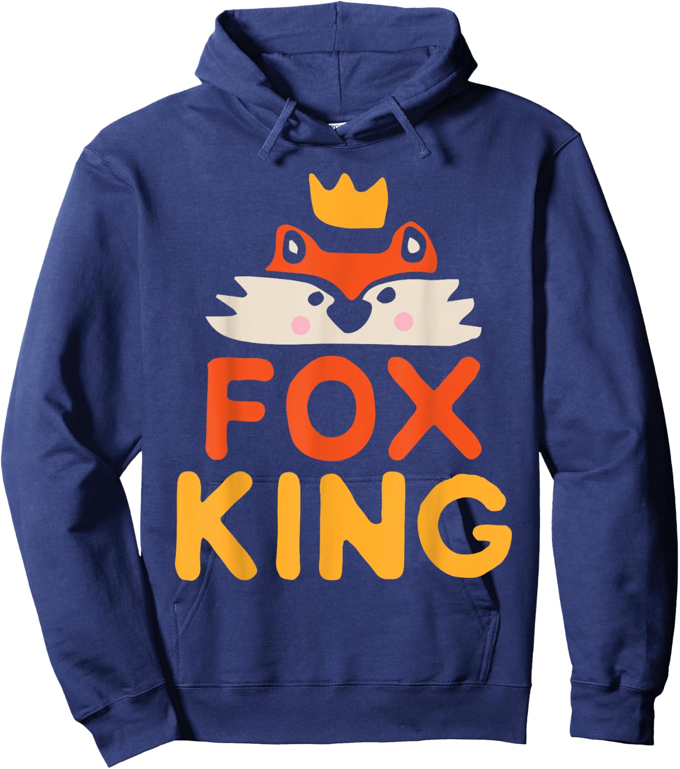 Fox King Hoodie - Hoodie | Navy