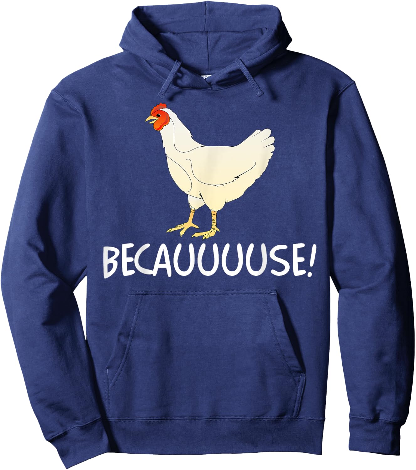 Why Are Chickens So Funny Because Funny Trending Meme Hoodie - Hoodie | Navy